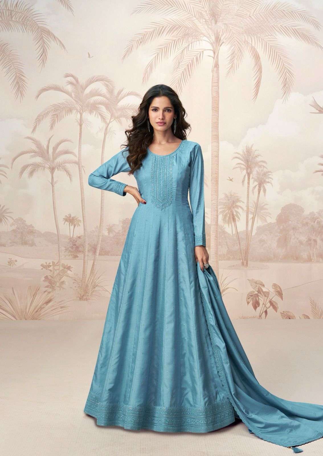 AASHIRWAD RAAGINI 10229 TO 10233 PARTYWEAR GOWN CATALOG EXPORTER 2025