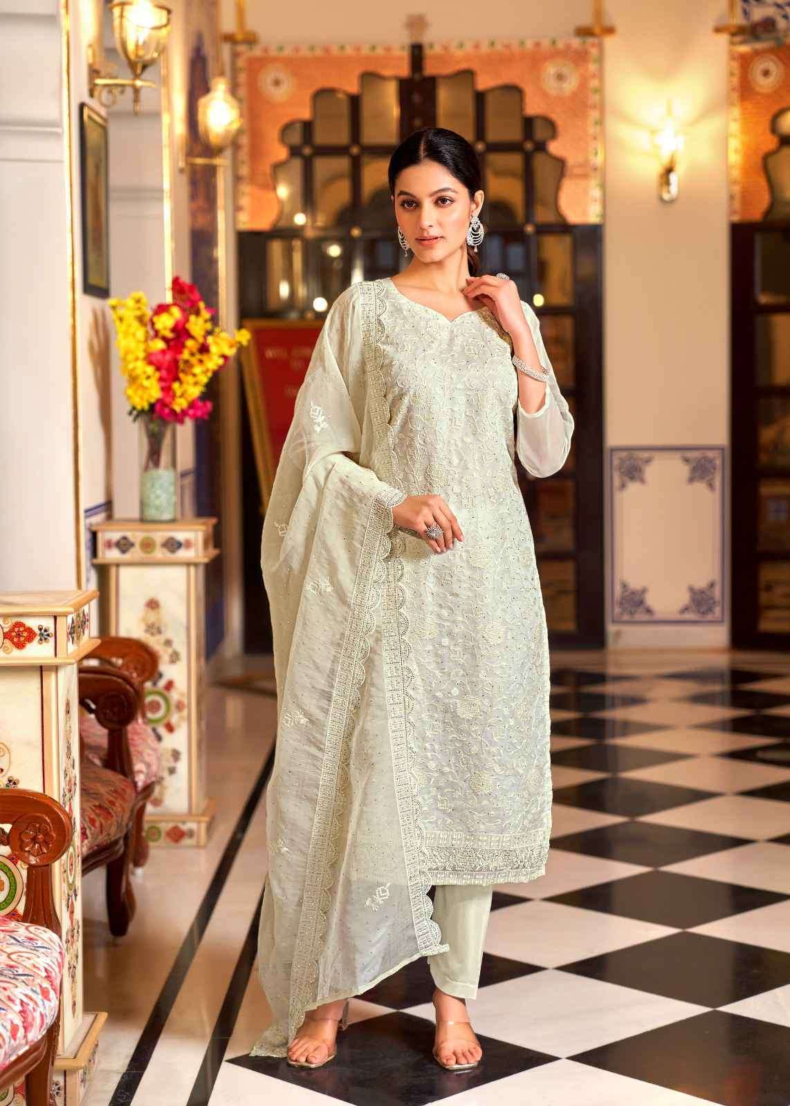 BELA KERANI PARTY WEAR STYLE ORGANZA DESIGNER DRESS CATALOG WHOLESALER 2025