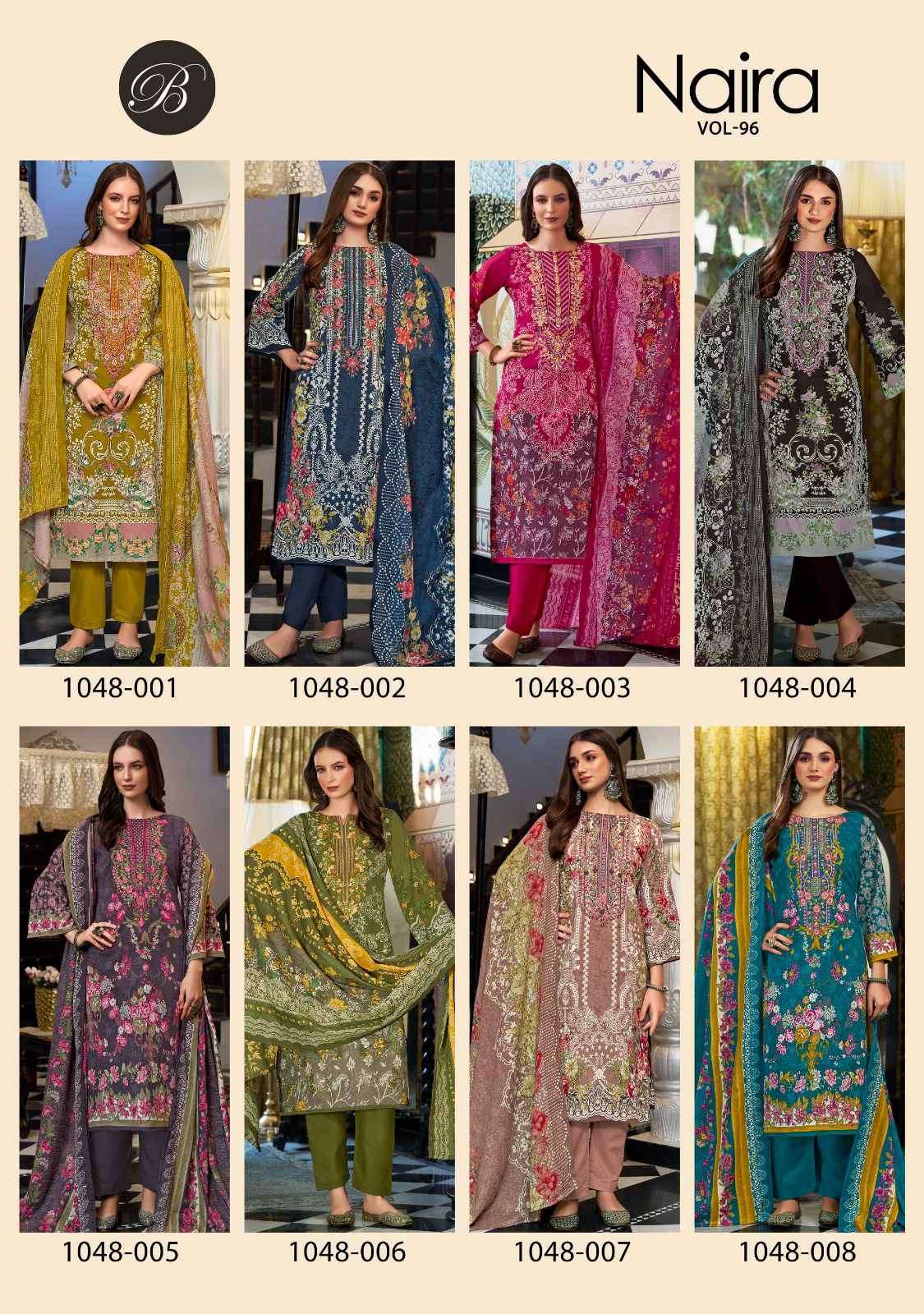 BELLIZA NAIRA VOL 96 PURE COTTON SUIT CATALOG EXPORTER 2025