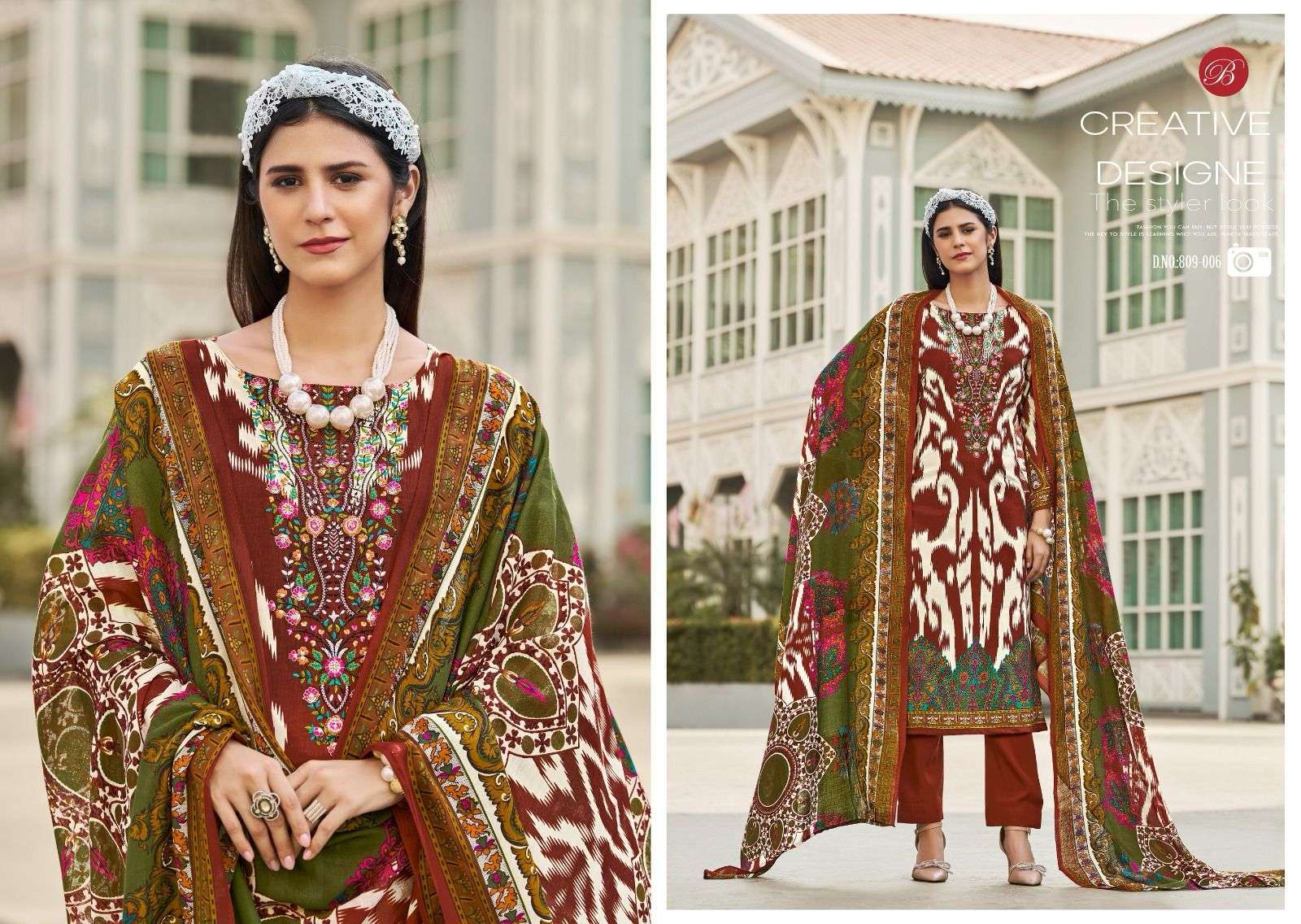 BELLIZA NAIRA VOL 98 PURE COTTON SUIT CATALOG EXPORTER 2025