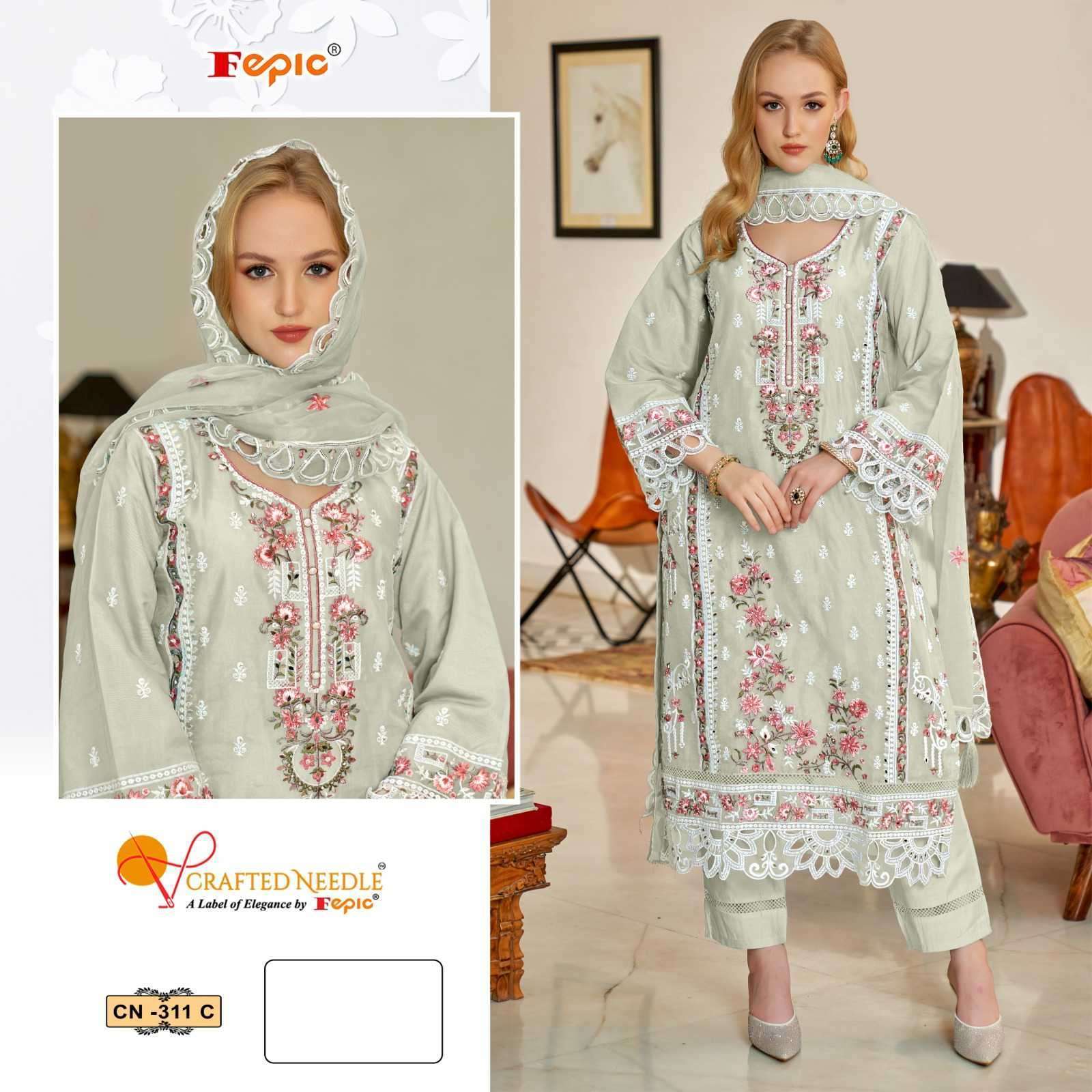 FEPIC CN 311 COLORS PARTYWEAR READYMADE PAKISTANI SUIT COLLECTION WHOLESALER 2025