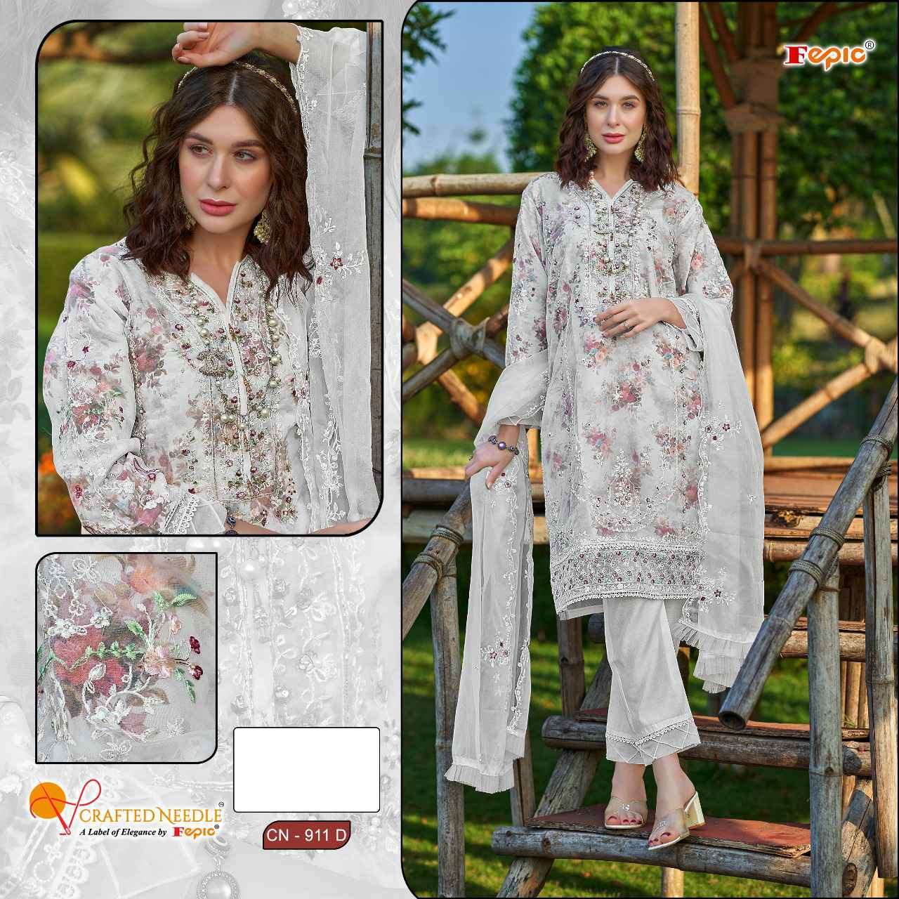FEPIC CN 911 COLORS ORGANZA PAKISTANI READYMADE SUIT COLLECTION 2025