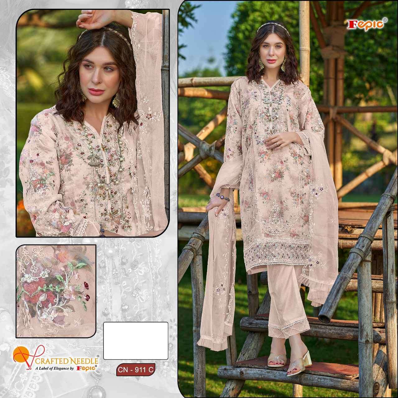 FEPIC CN 911 COLORS ORGANZA PAKISTANI READYMADE SUIT COLLECTION 2025