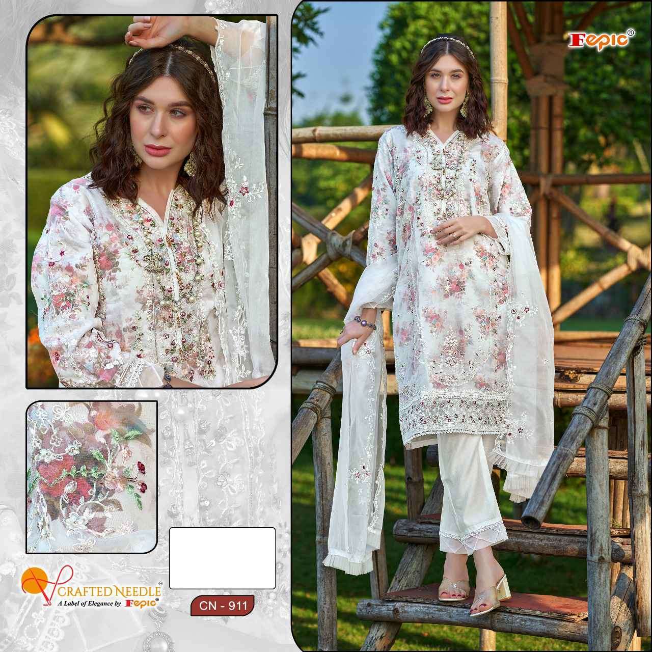 FEPIC CN 911 COLORS ORGANZA PAKISTANI READYMADE SUIT COLLECTION 2025