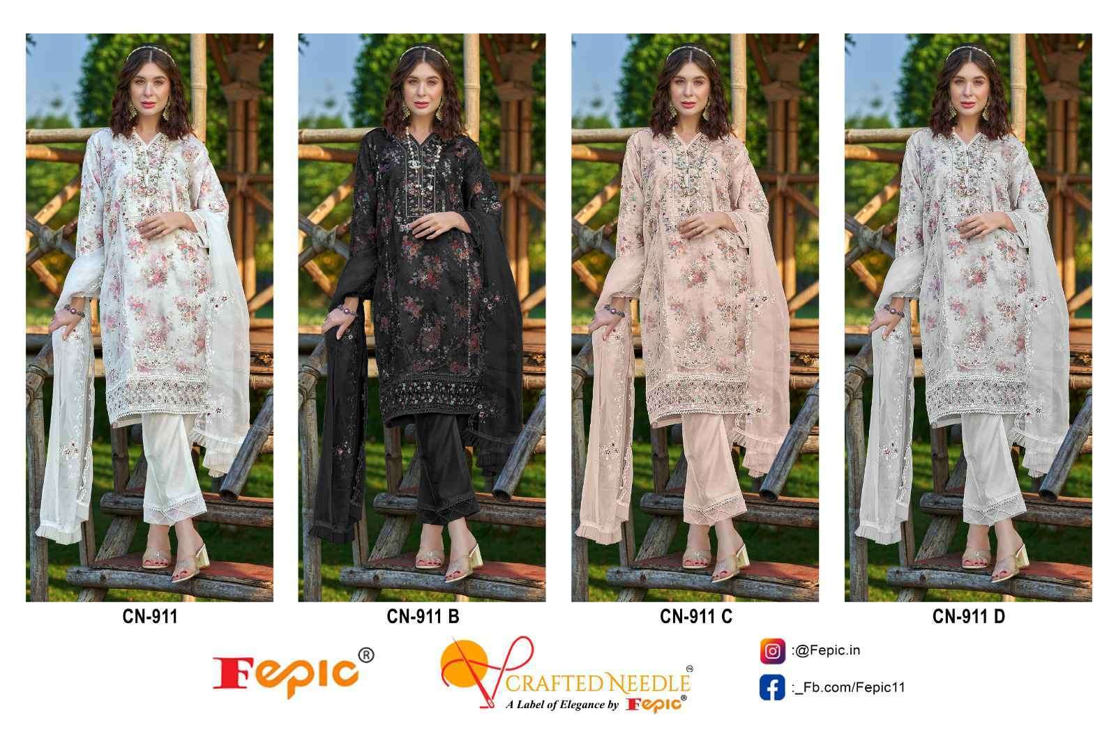 FEPIC CN 911 COLORS ORGANZA PAKISTANI READYMADE SUIT COLLECTION 2025
