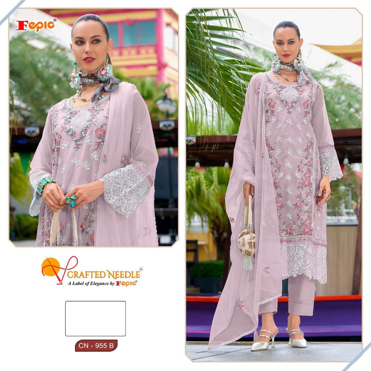 FEPIC CN 955 COLORS WEDDING WEAR PAKISTANI DRESS CATALOG WHOLESALER 2025