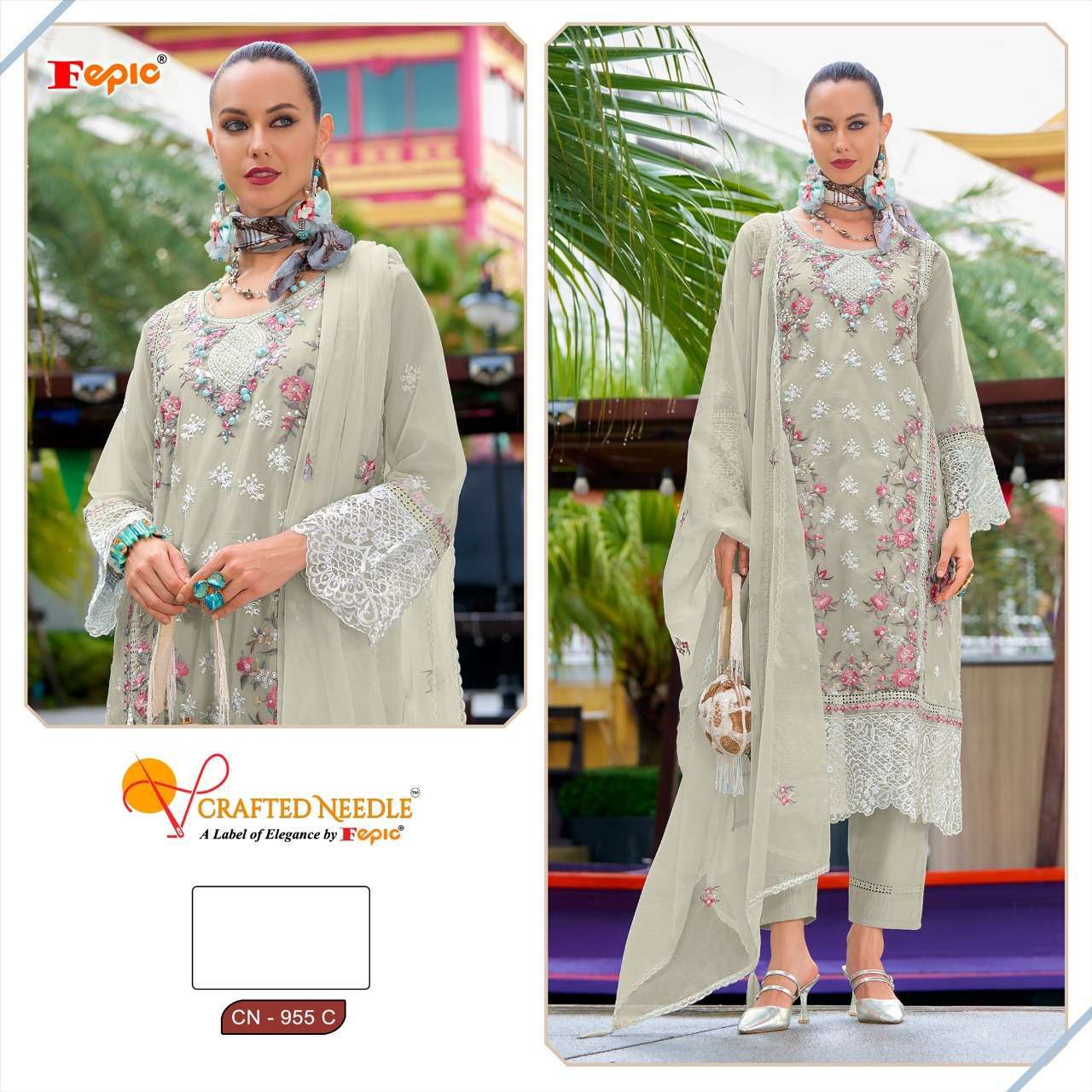 FEPIC CN 955 COLORS WEDDING WEAR PAKISTANI DRESS CATALOG WHOLESALER 2025