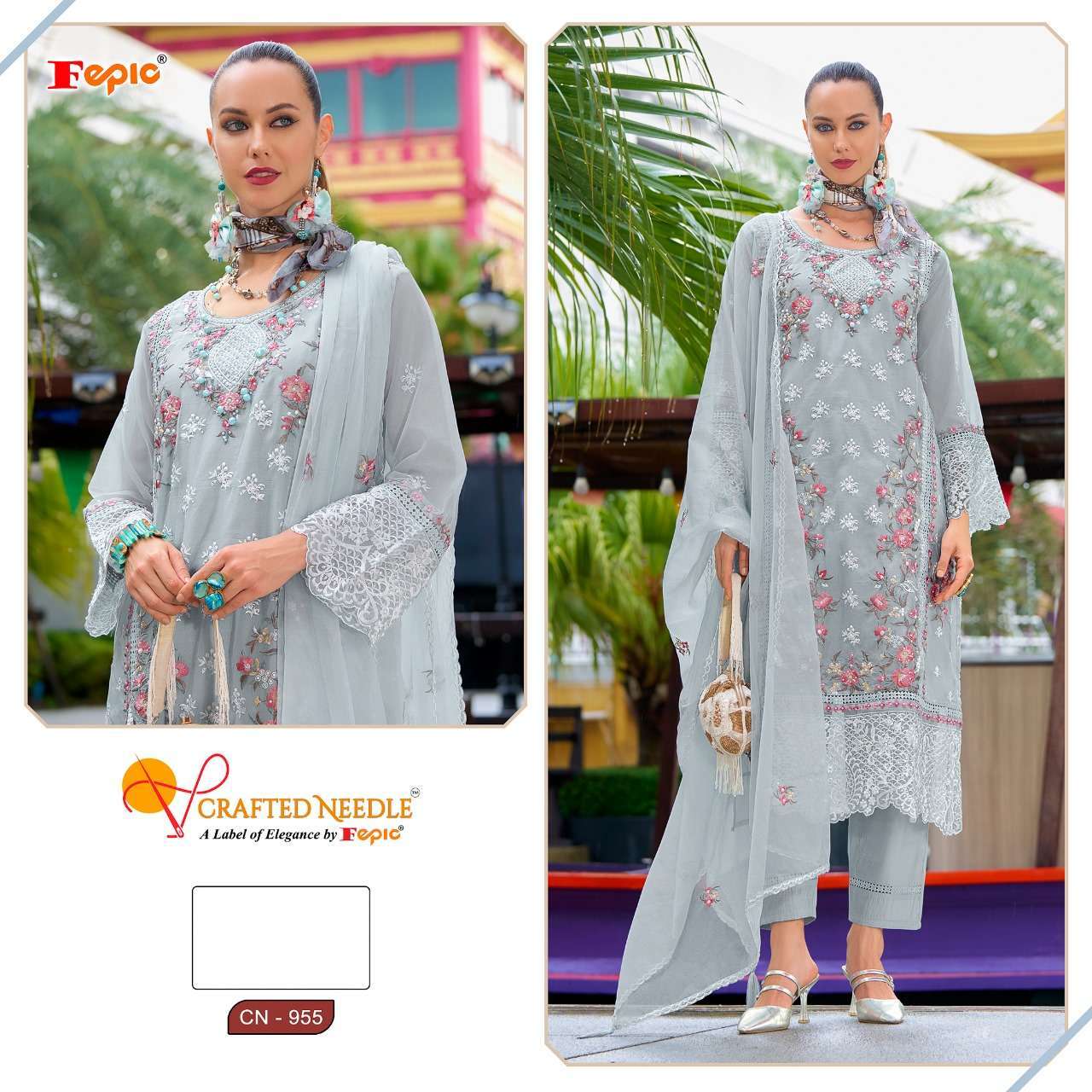 FEPIC CN 955 COLORS WEDDING WEAR PAKISTANI DRESS CATALOG WHOLESALER 2025