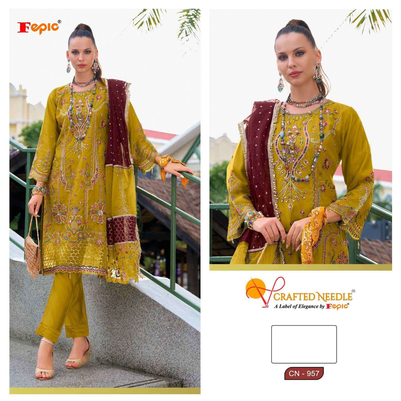 FEPIC CN 957 COLORS READYMADE PAKISTANI SUIT CATALOG WHOLESALER 