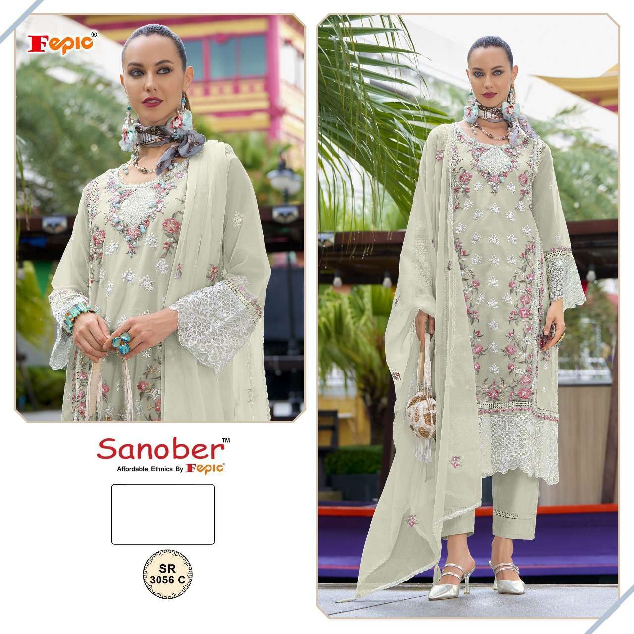 FEPIC SR 3056 COLORS PAKISTANI READYMADE 3 PIECE NEW COLLECTION BEST RATE