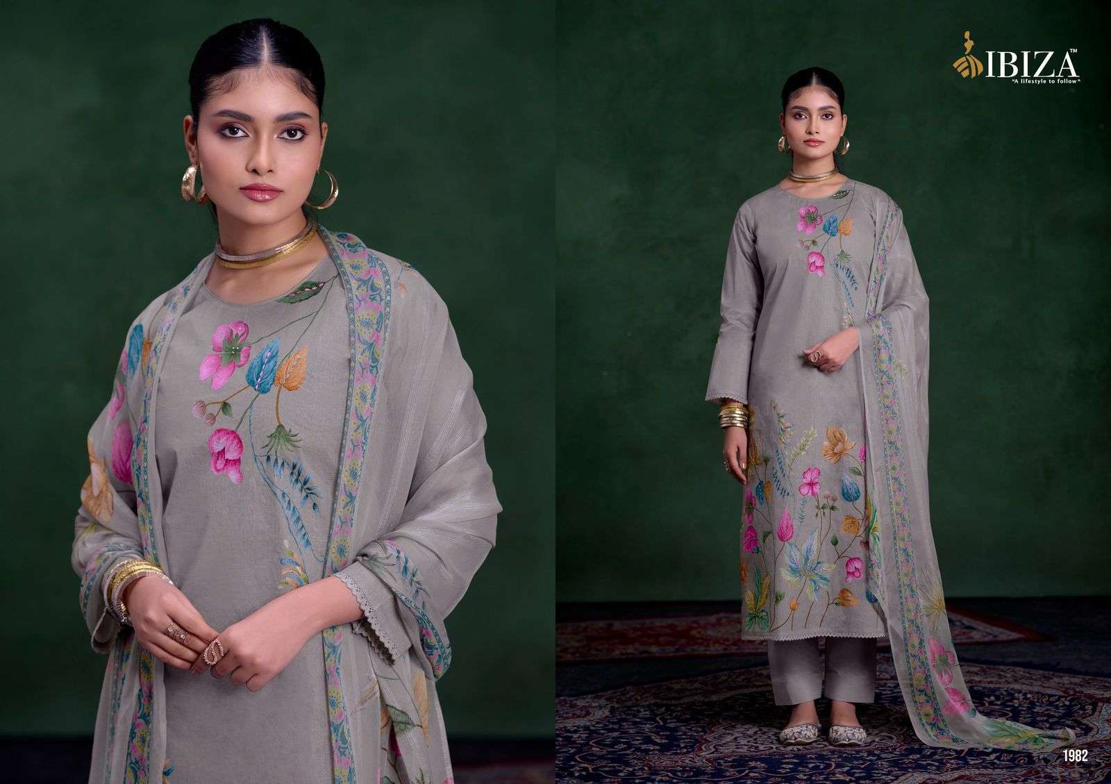 IBIZA ABEERA FANCY PURE ORGENDI LATEST SUIT CATALOGUE BEST RATE DEALER 2025