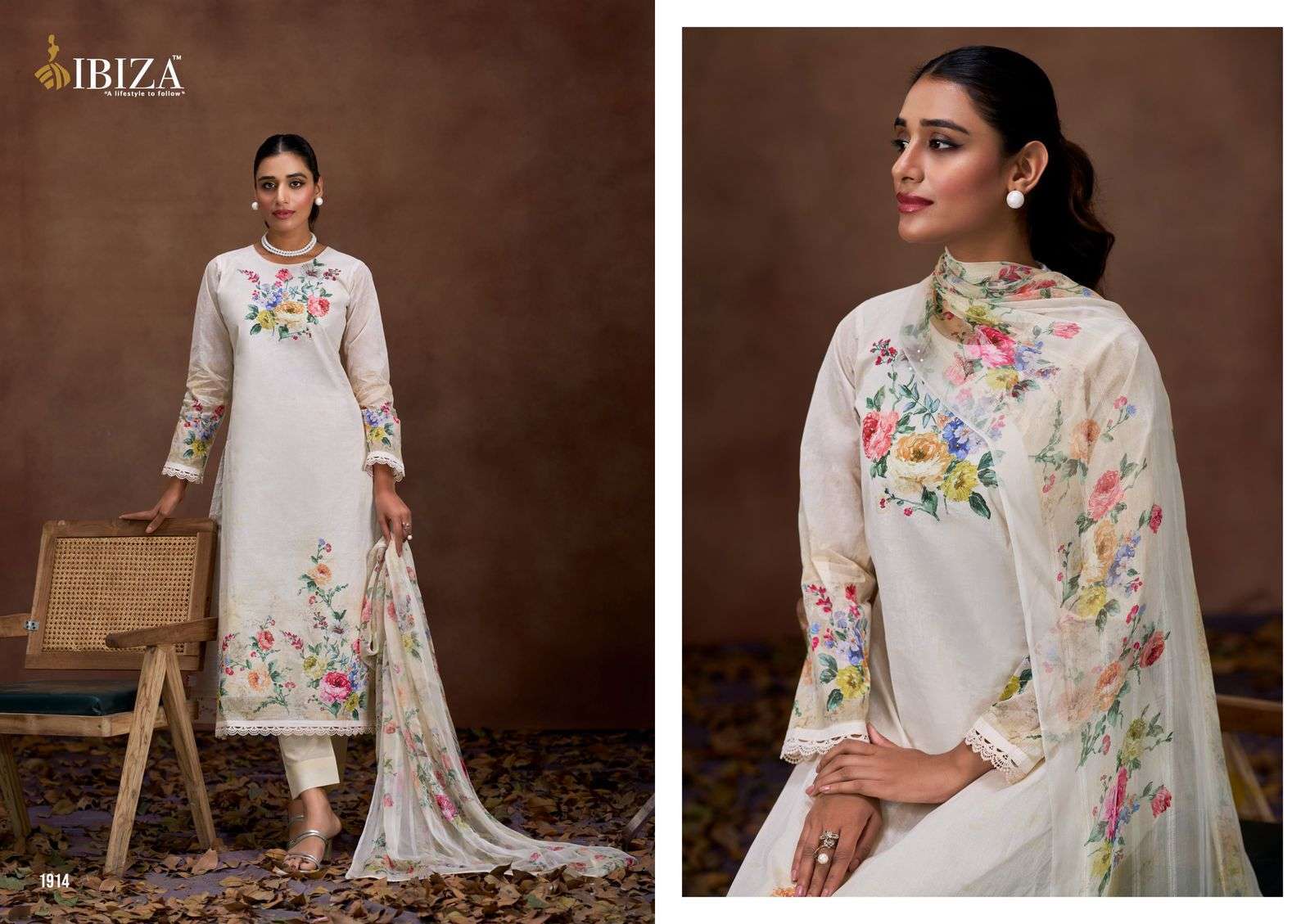 IBIZA ARISO STYLISH ORGANDY SUIT LATEST CATALOG WHOLESALER 2025