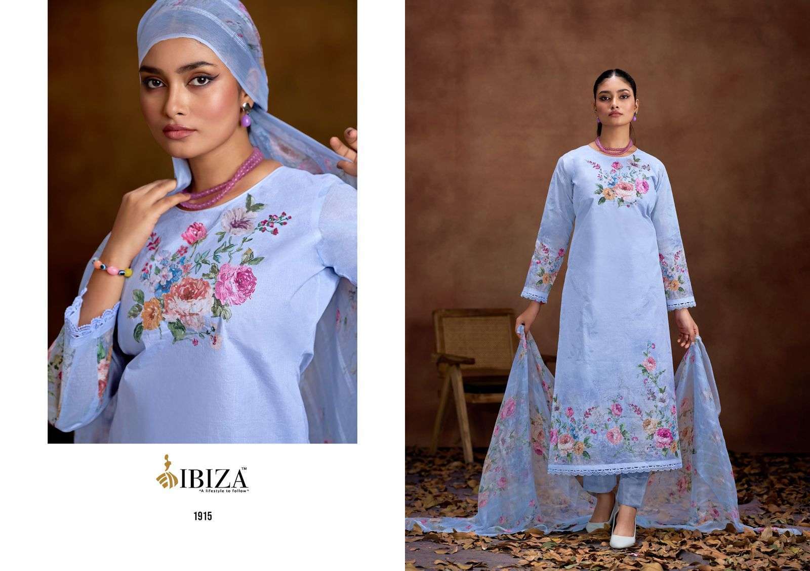 IBIZA ARISO STYLISH ORGANDY SUIT LATEST CATALOG WHOLESALER 2025