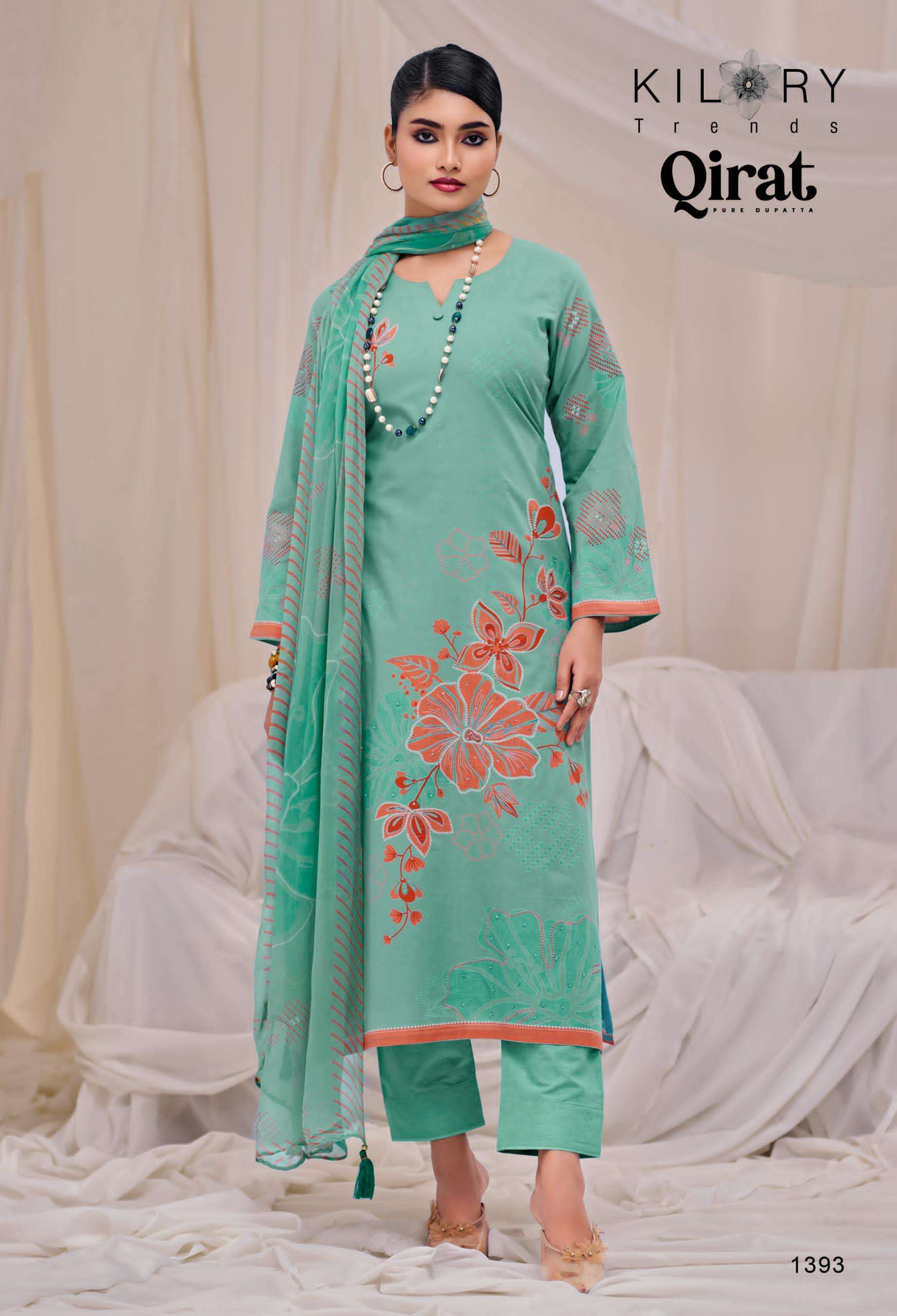 KILORY QIRAT PURE LAWN COTTON SALWER KAMEEZ CATALOG WHOLESALER 
