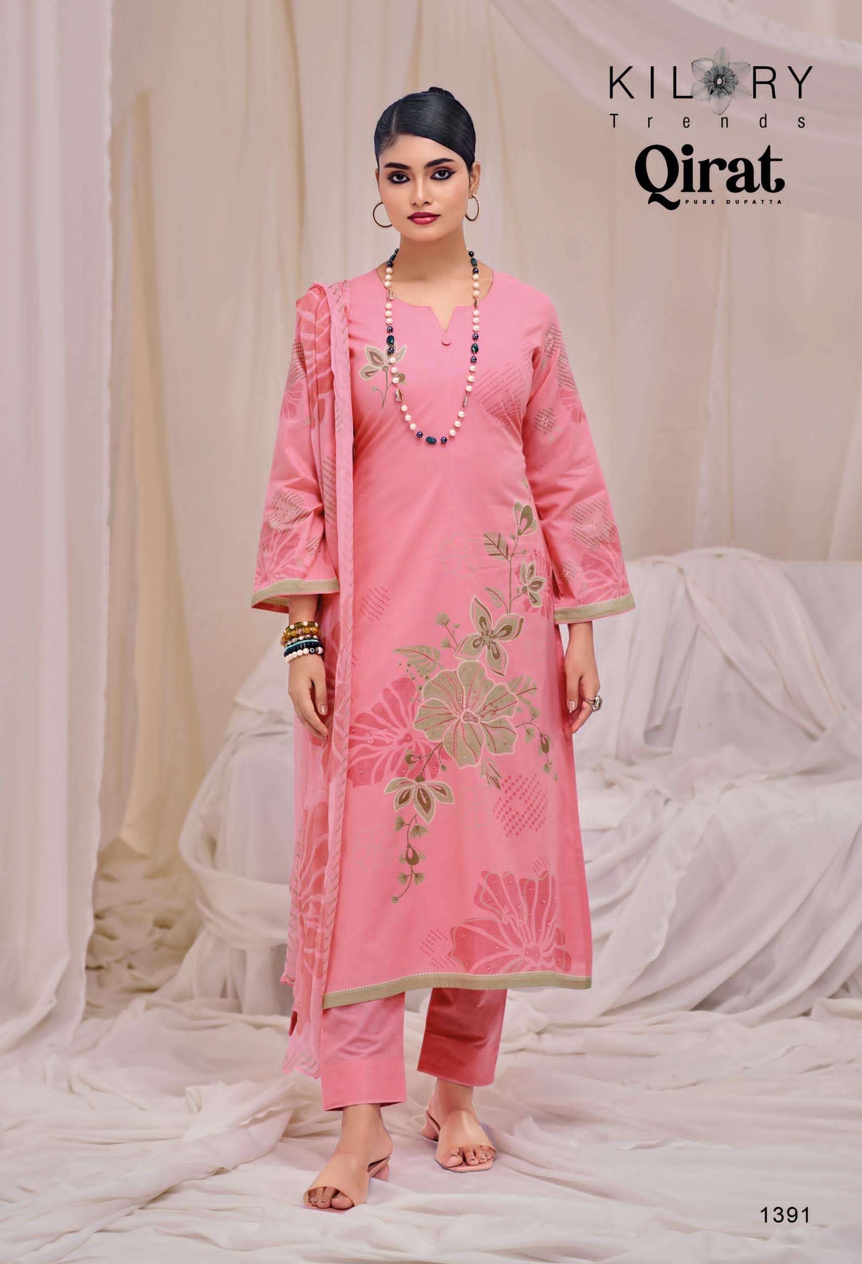 KILORY QIRAT PURE LAWN COTTON SALWER KAMEEZ CATALOG WHOLESALER 