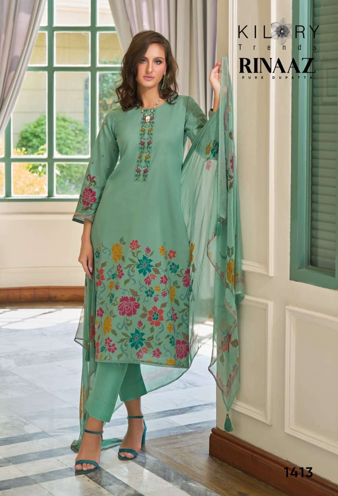 KILORY TRENDZ RINAAZ PURE LAWN COTTON SUIT CATALOG SUPPLIER 2025