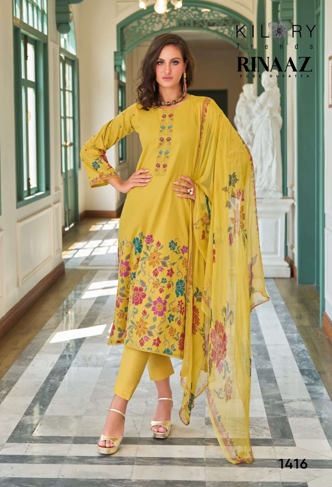 KILORY TRENDZ RINAAZ PURE LAWN COTTON SUIT CATALOG SUPPLIER 2025