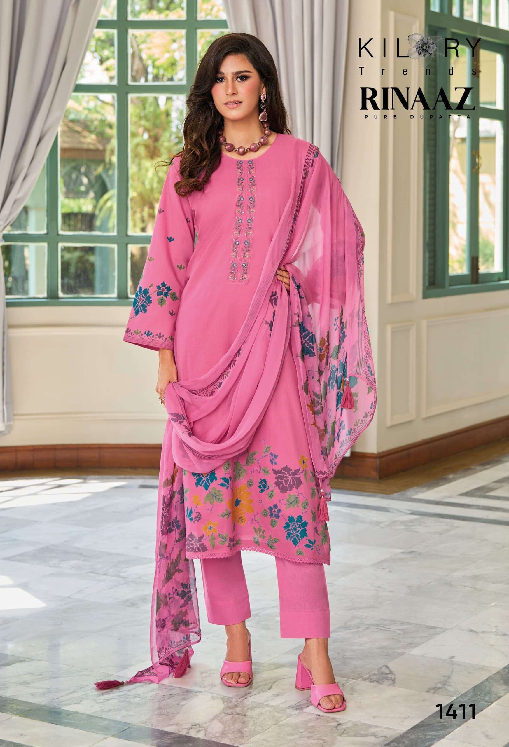 KILORY TRENDZ RINAAZ PURE LAWN COTTON SUIT CATALOG SUPPLIER 2025