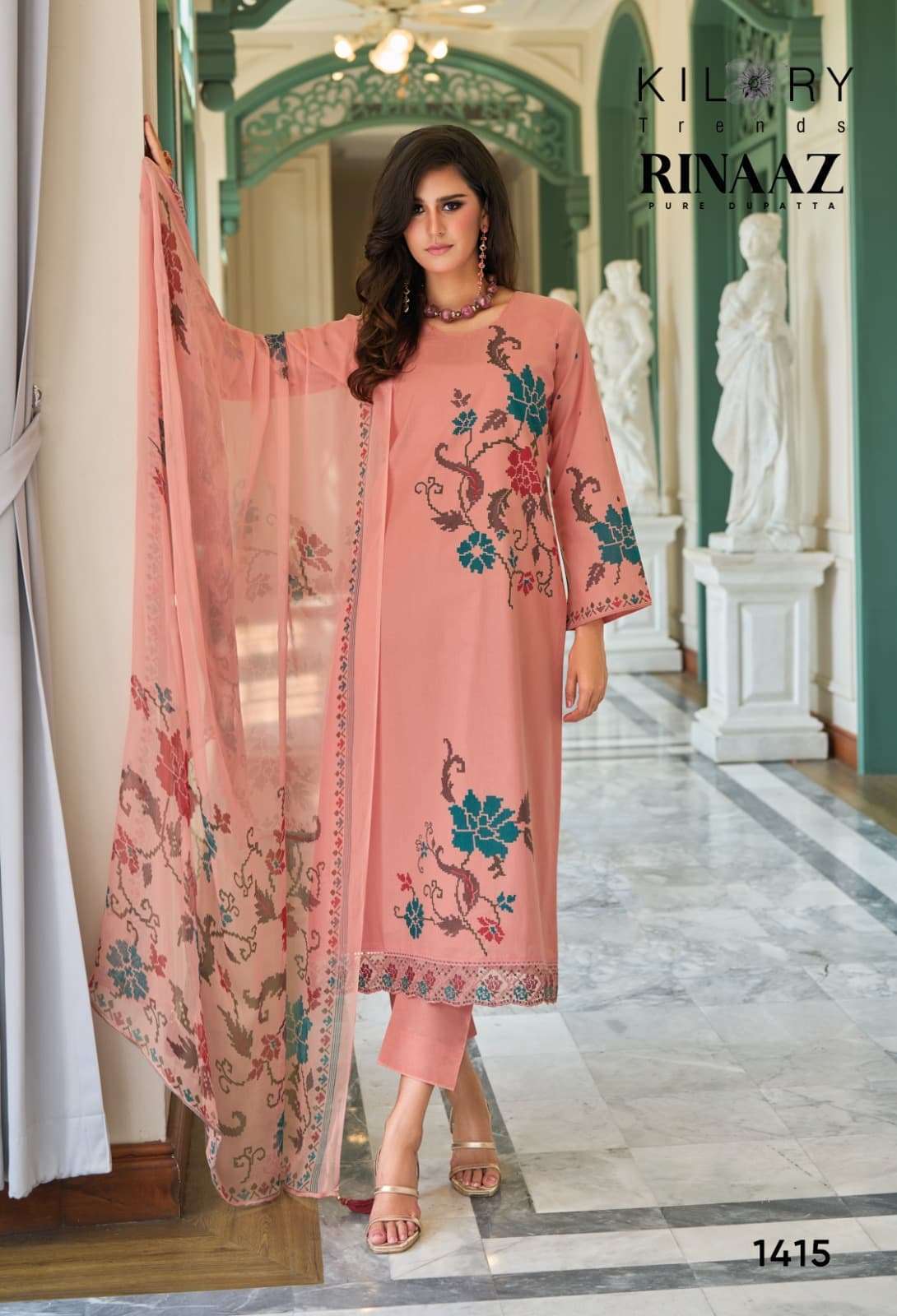 KILORY TRENDZ RINAAZ PURE LAWN COTTON SUIT CATALOG SUPPLIER 2025