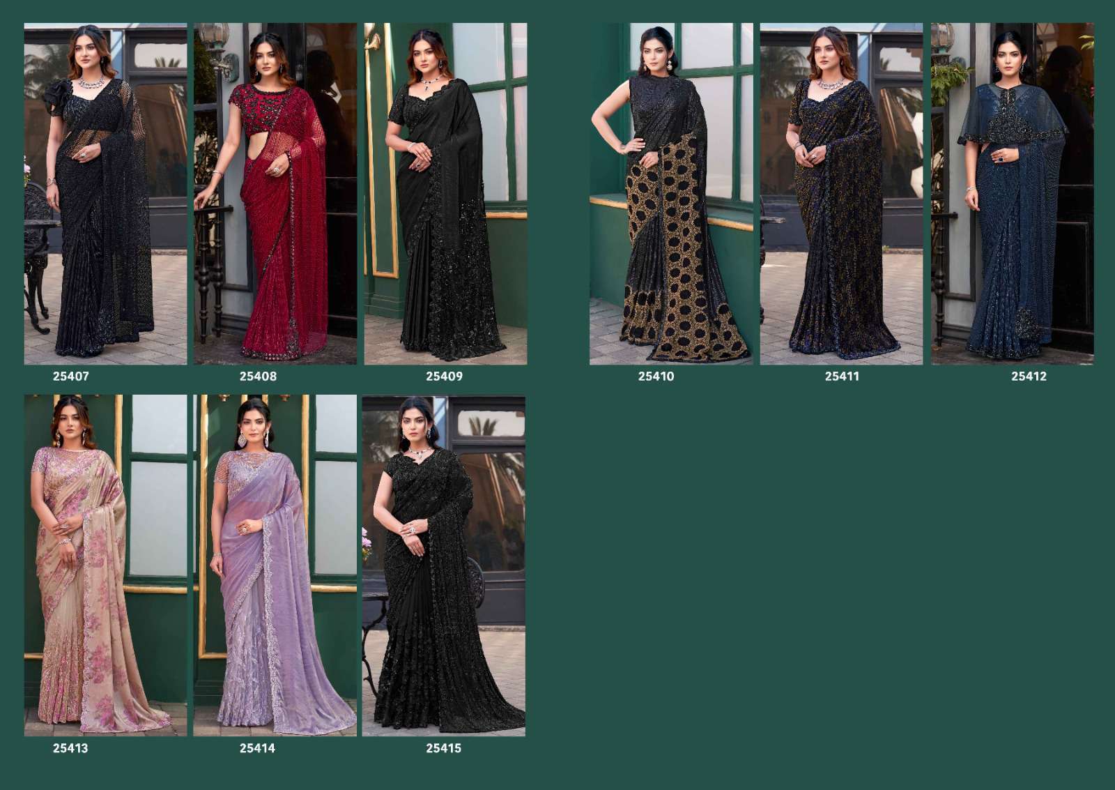 MAHOTSAV NORIE 25407 TO 25415 PARTWEAR DESIGNER SAREE CATALOG BEST RATE 2025