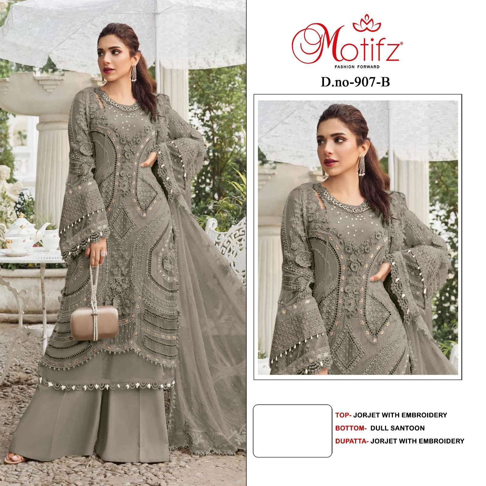 MOTIFZ 907 COLORS FANCY STYLISH PAKISTANI CATALOG DEALER 2025