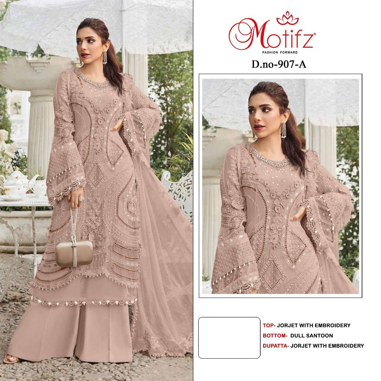 MOTIFZ 907 COLORS FANCY STYLISH PAKISTANI CATALOG DEALER 2025