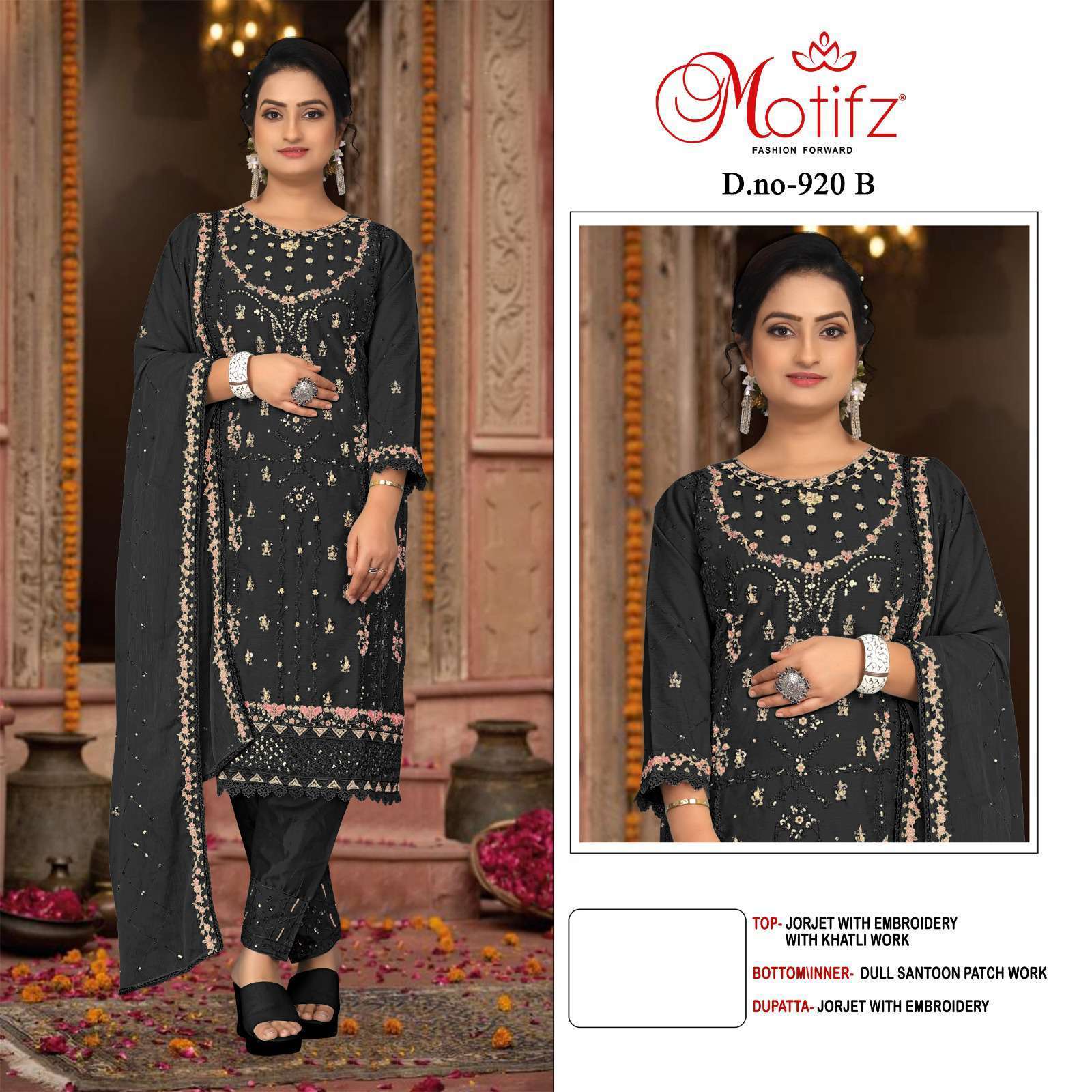 MOTIFZ D 920 COLORS PAKISTANI GEORGETTE SUIT NEW DESIGN COLLECTION 2025