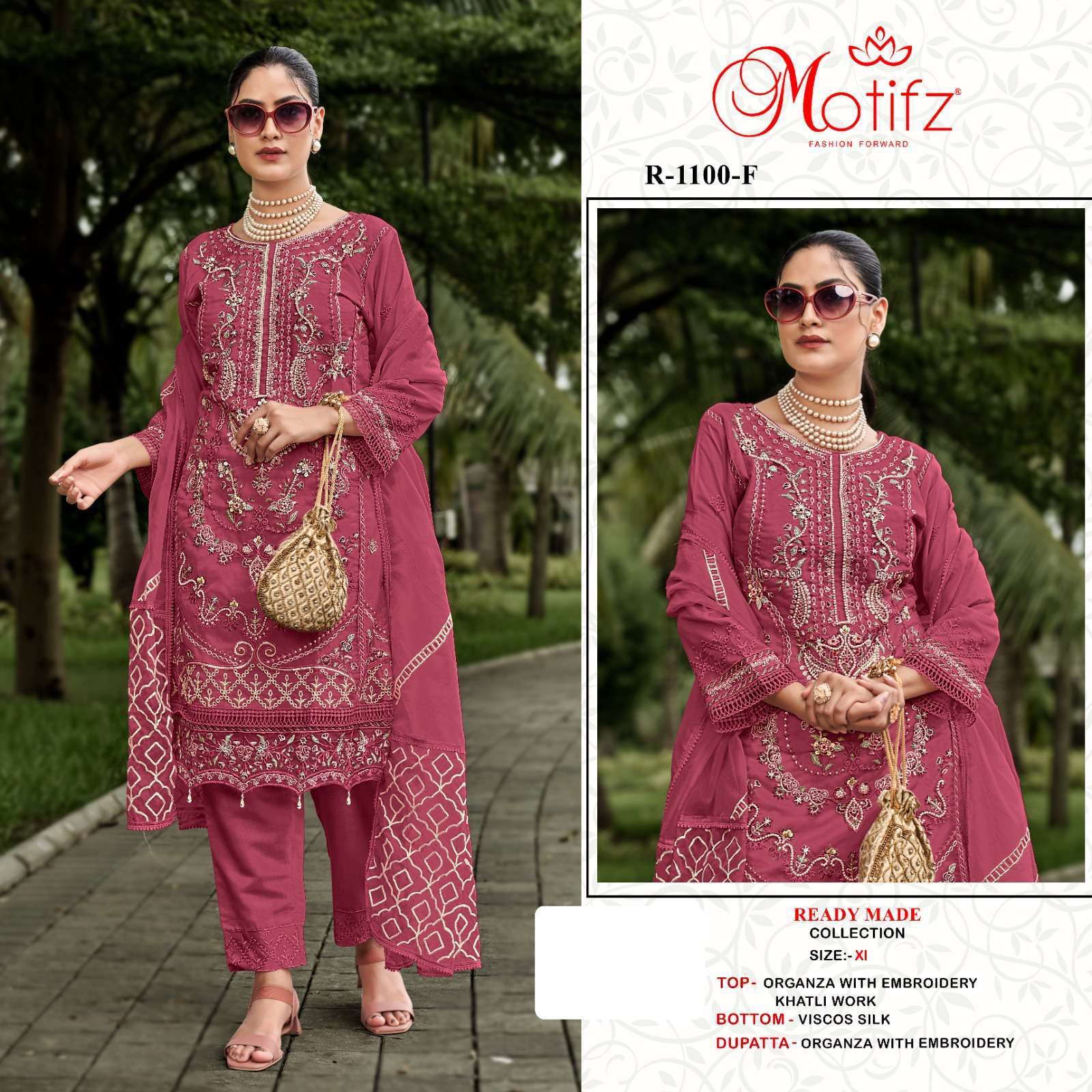 MOTIFZ R 1100 COLORS PAKISTANI READYMADE SUIT COLLECTION BEST RATE 