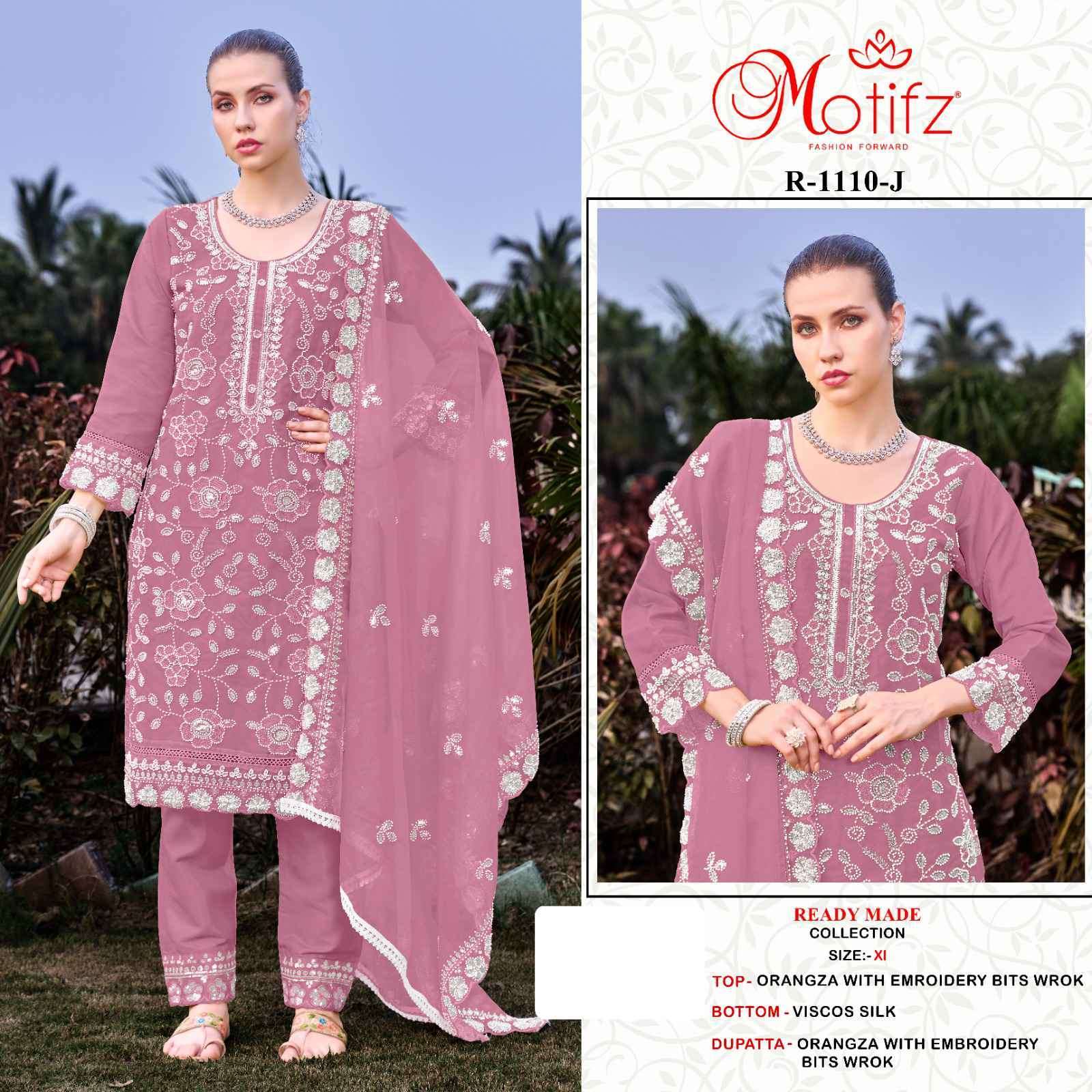 MOTIFZ R 1110 VOL 2 COLORS READYMADE PAKISTANI CATALOG SUIT DEALER