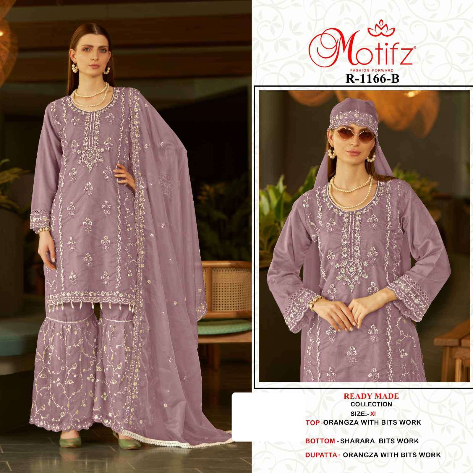 MOTIFZ R 1166 COLORS DESIGNER SHARARA DRESS PAKISTANI CONCEPT COLLECTION BEST RATE DEALER 2025