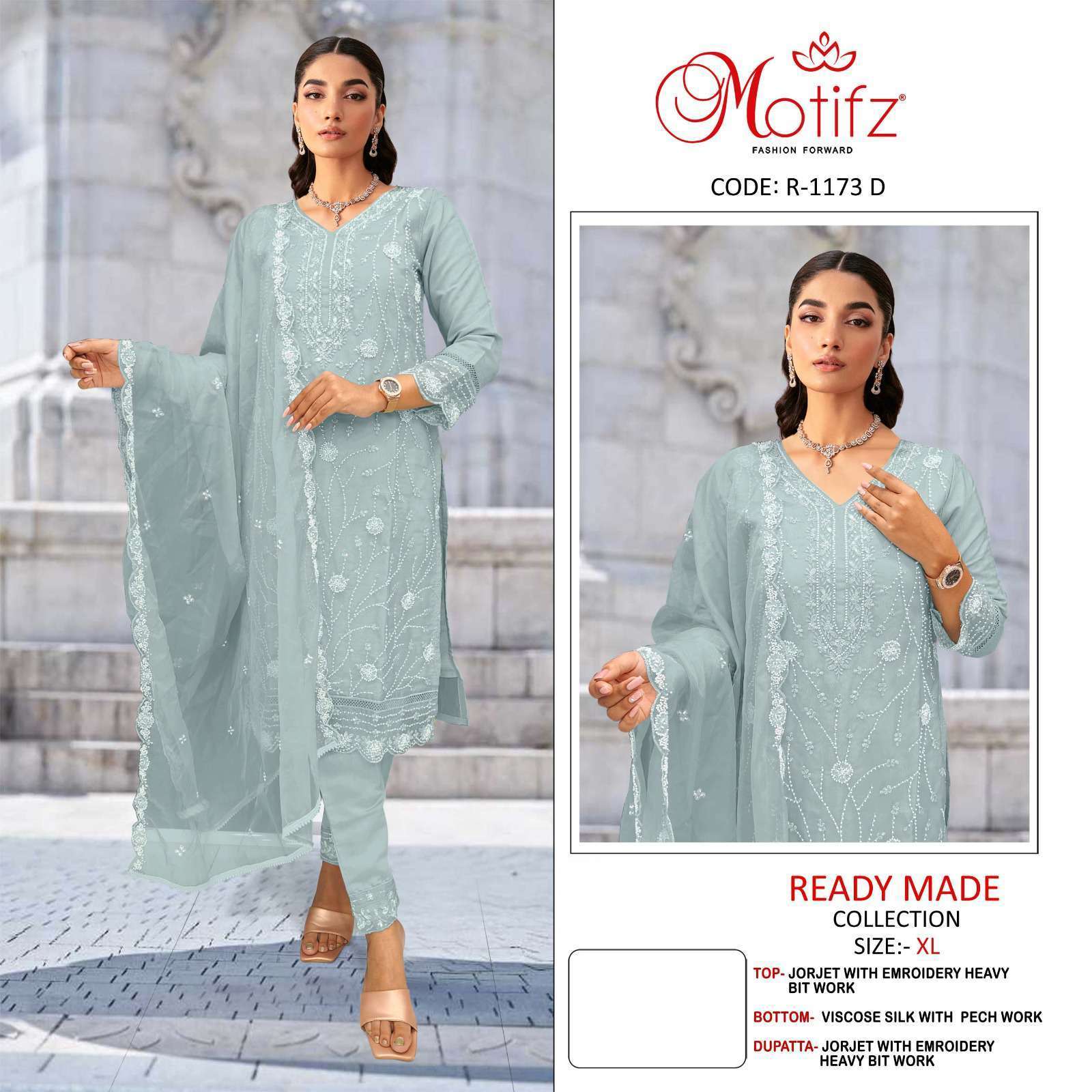MOTIFZ R 1173 COLORS PAKISTANI READYMADE SET DEALER 2025