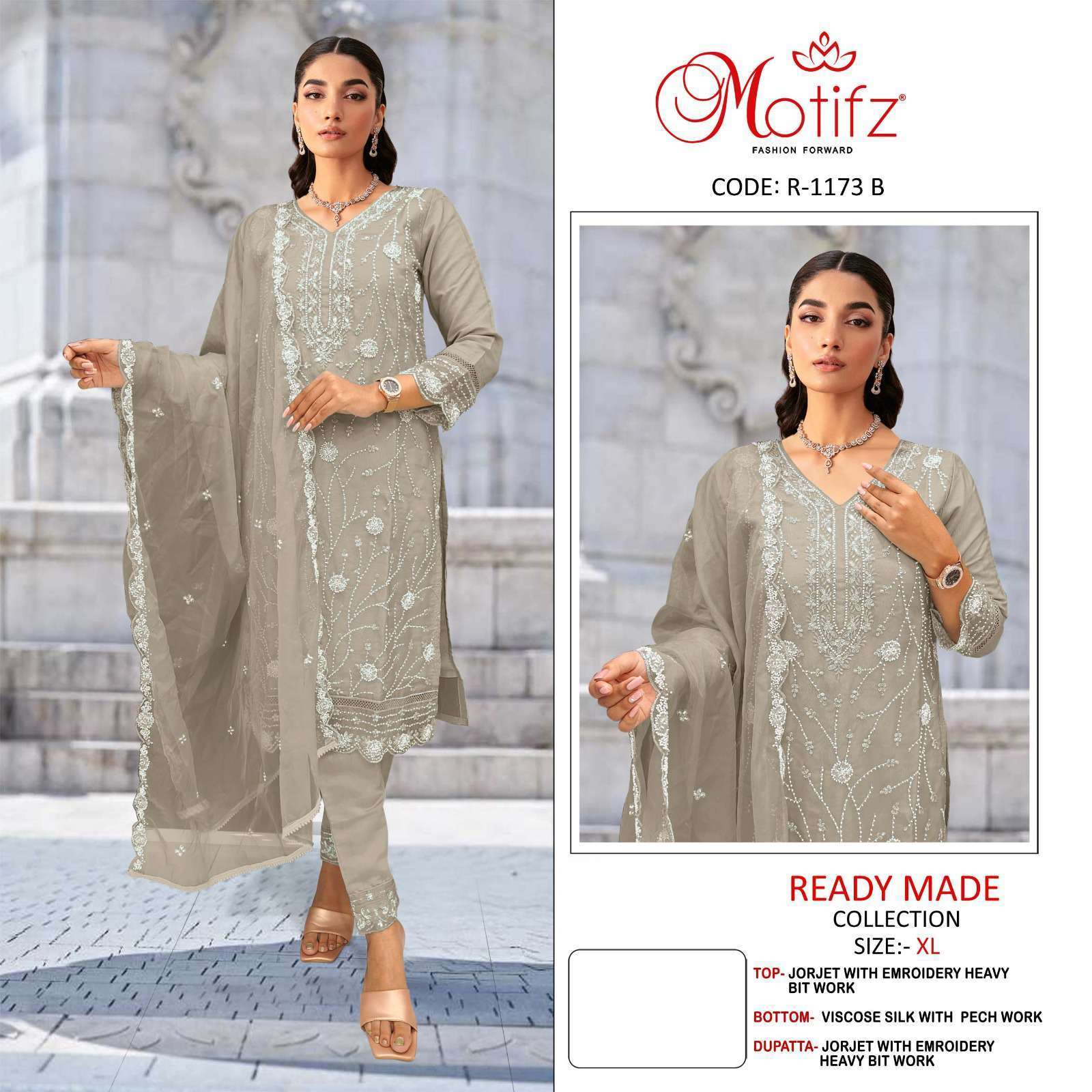 MOTIFZ R 1173 COLORS PAKISTANI READYMADE SET DEALER 2025