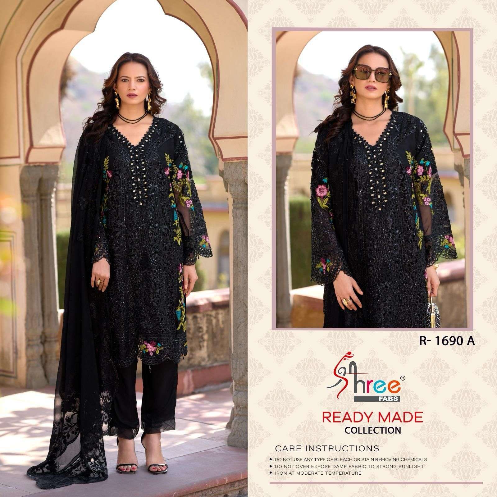 SHREE FAB R 1690 COLORS READYMADE PAKISTANI SUIT WHOLESALER 2025
