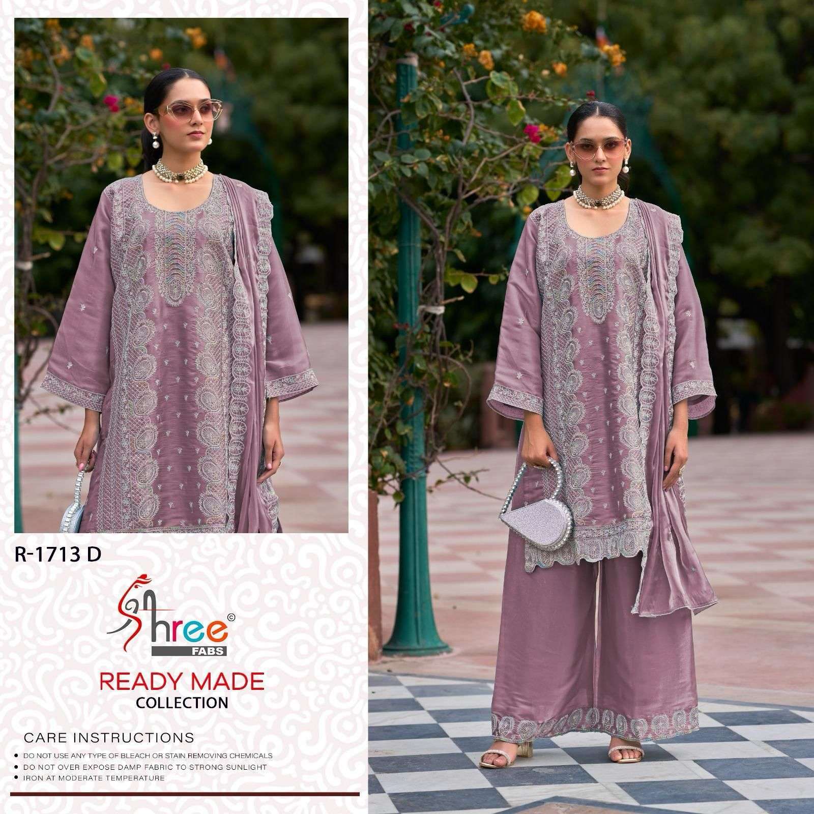 SHREE FAB R 1713 COLORS DESIGNER PAKISTANI PALAZZO SUIT SUPPLIER 2025