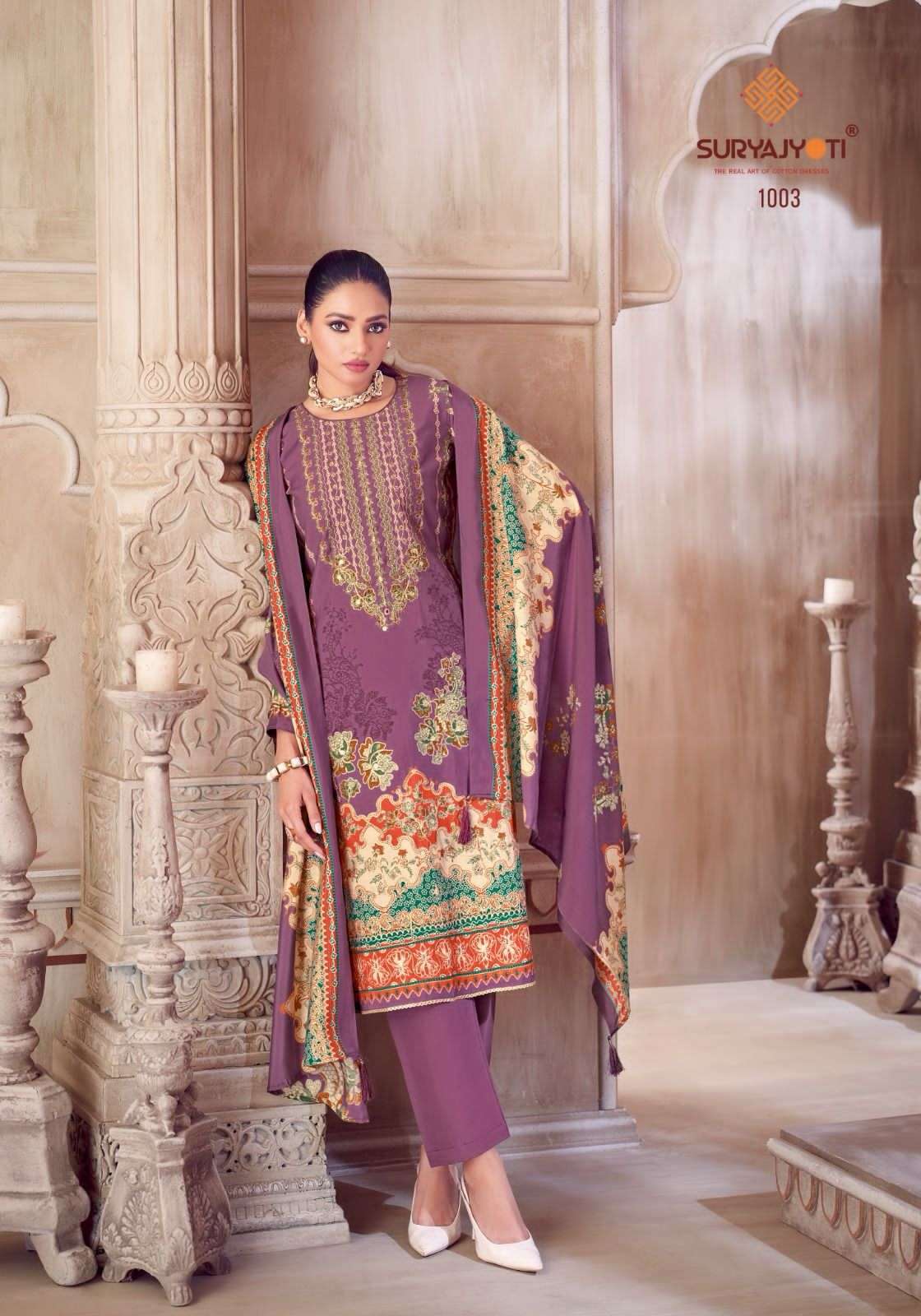 SURYAJYOTI KIMORA VOL 1 FANCY WEAR MODAL SUIT CATALOG WHOLESALER 