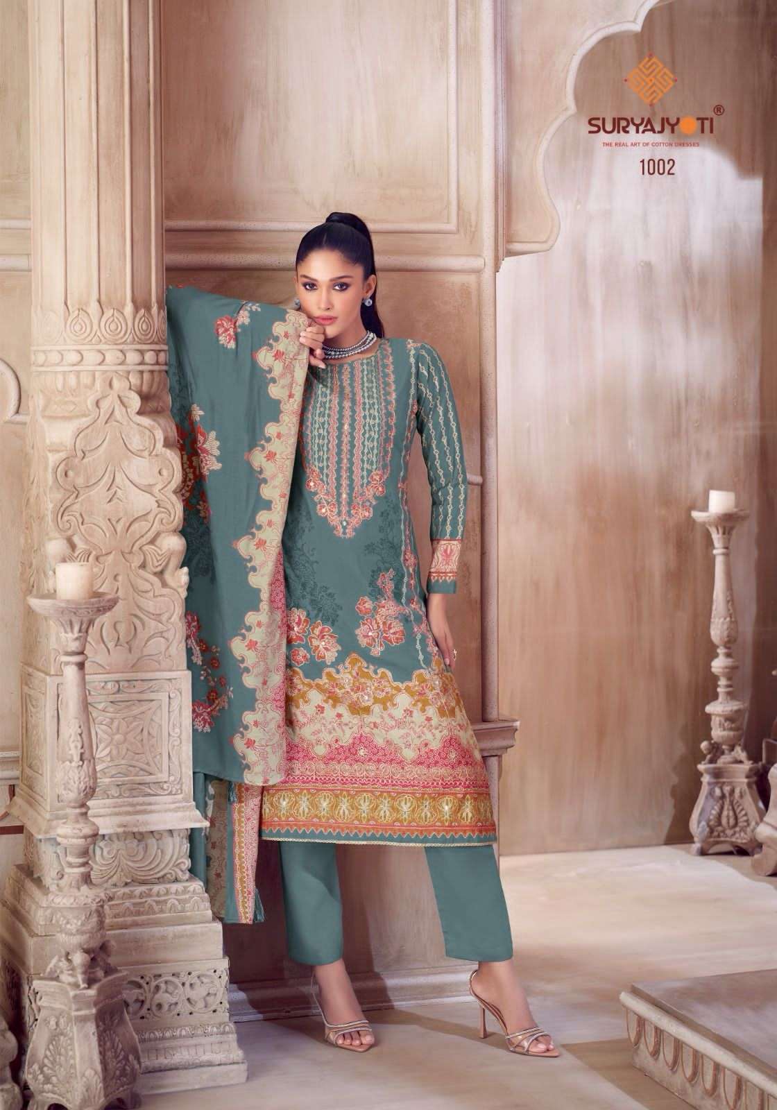 SURYAJYOTI KIMORA VOL 1 FANCY WEAR MODAL SUIT CATALOG WHOLESALER 