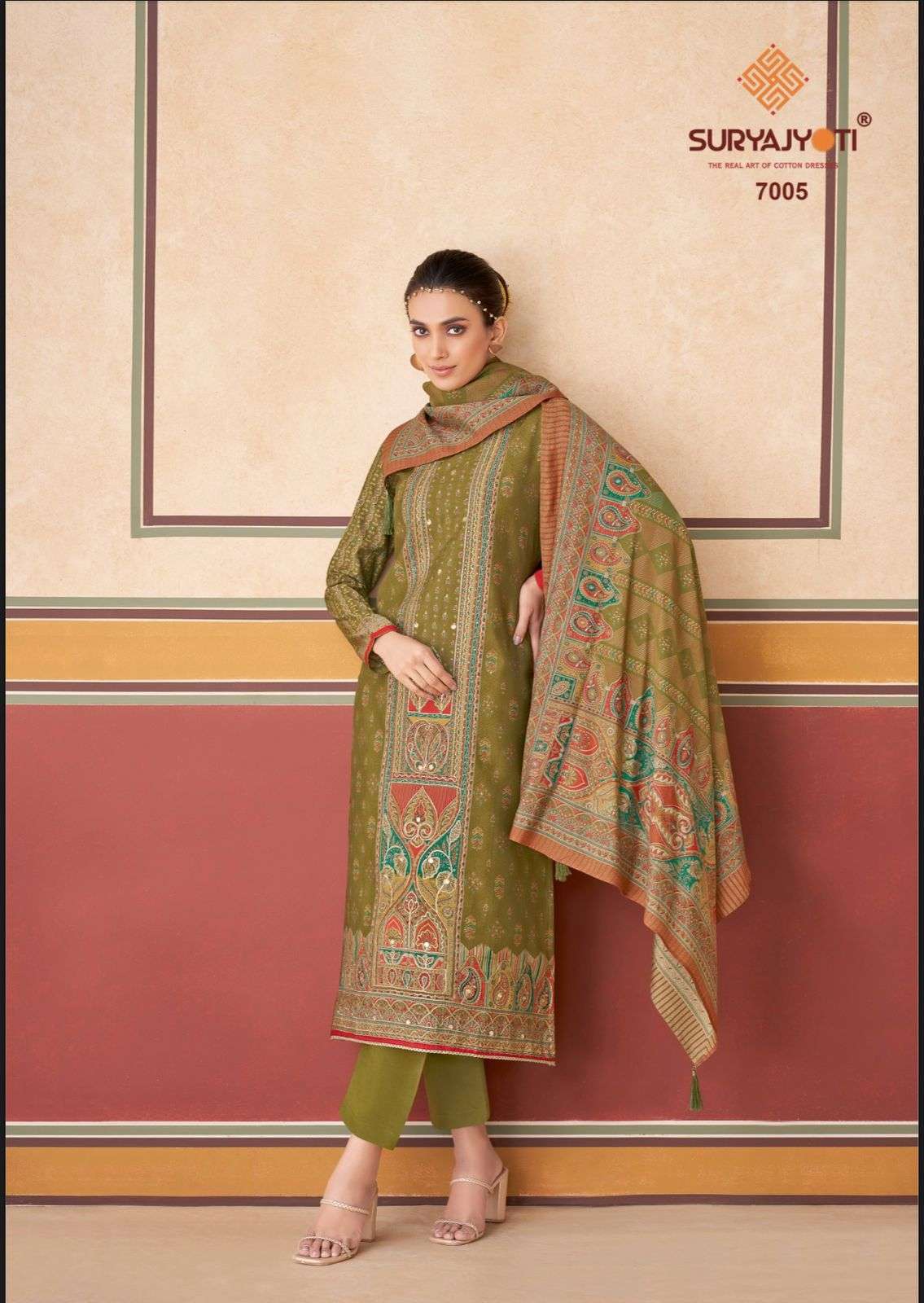 SURYAJYOTI PAYAL VOL 7 PURE MODEL PRINT LADIES DRESS CATALOGUE WHOLESALER 
