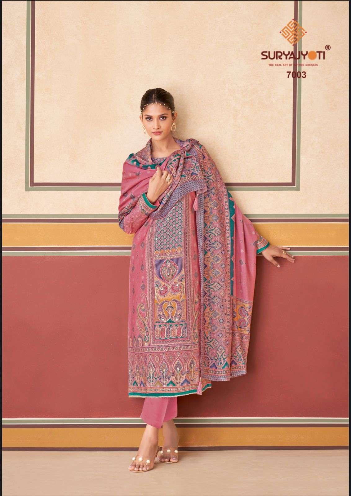 SURYAJYOTI PAYAL VOL 7 PURE MODEL PRINT LADIES DRESS CATALOGUE WHOLESALER 