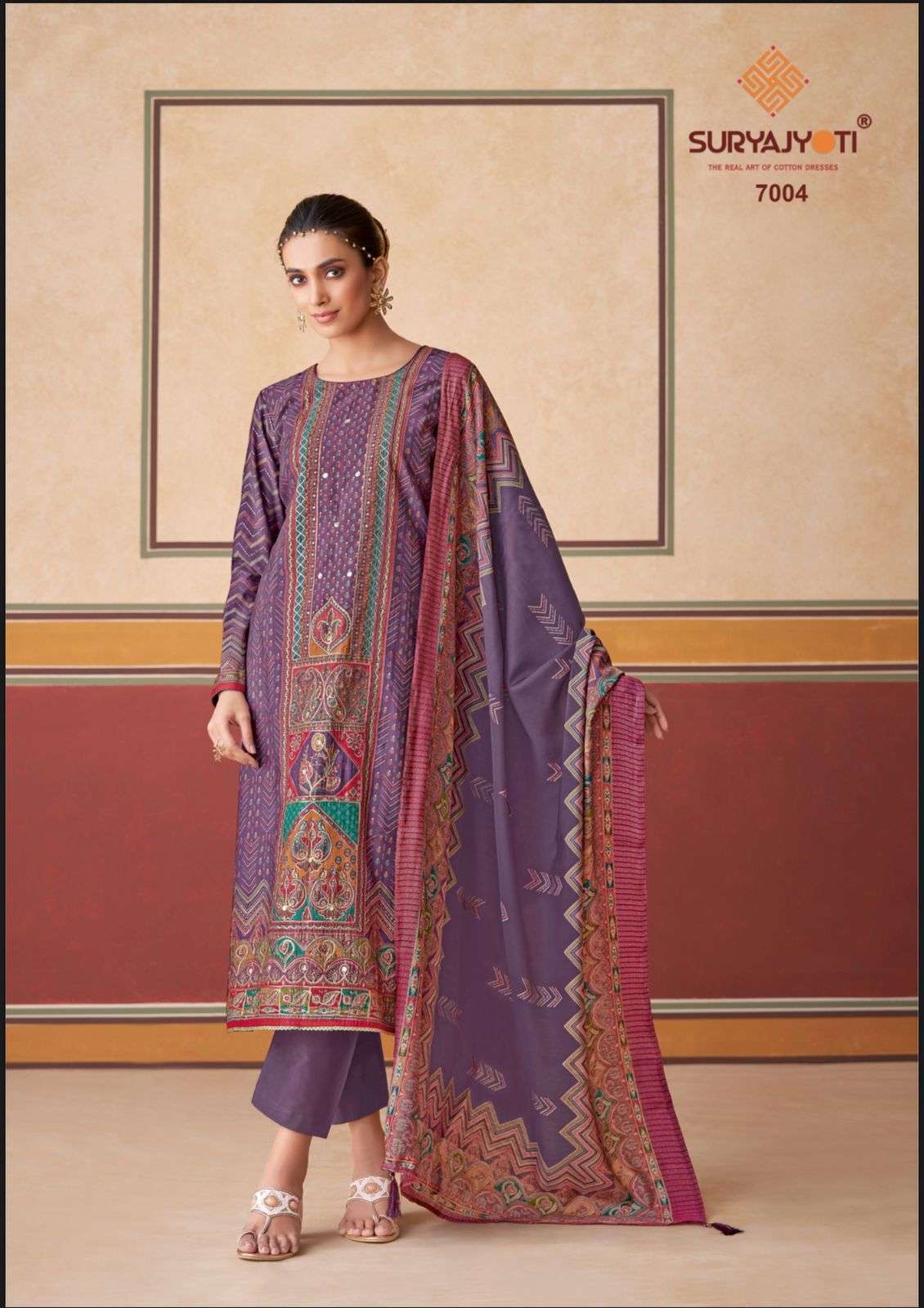 SURYAJYOTI PAYAL VOL 7 PURE MODEL PRINT LADIES DRESS CATALOGUE WHOLESALER 