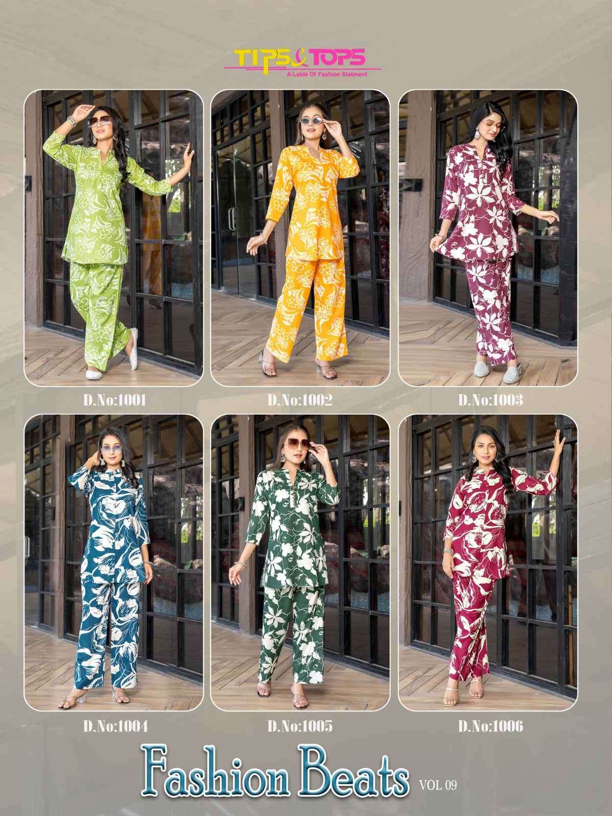 TIPS AND TOPS FASHION BEATS VOL 9 HEAVY RAYON PRINTED CORD SET COLLECTION 2025