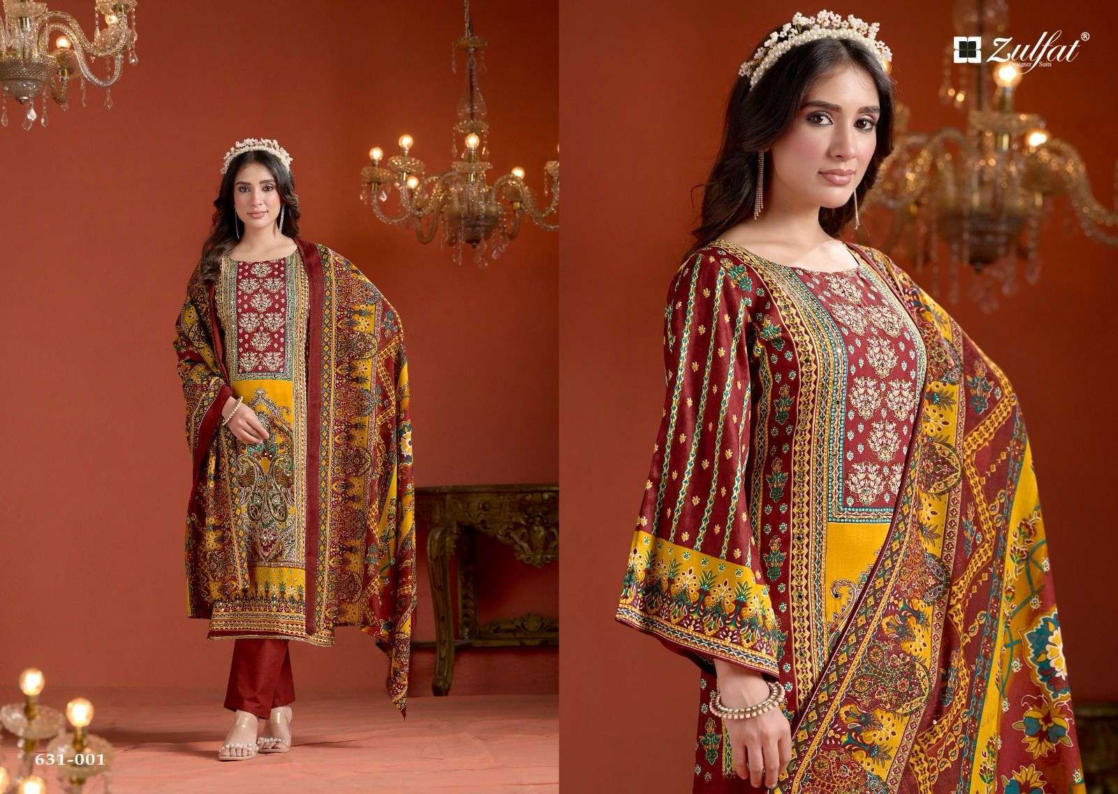 ZULFAT RAABTA VOL 5 PURE JAM COTTON SALWER SUIT CATALOGUE BEST RATE 