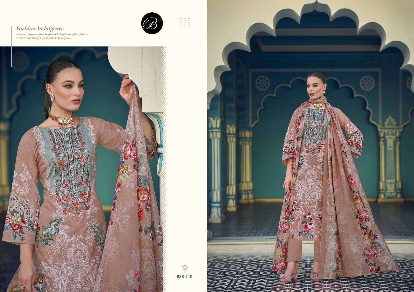 BELLIZA NAIRA VOL 104 PURE COTTON SUIT CATALOG EXPORTER 2025