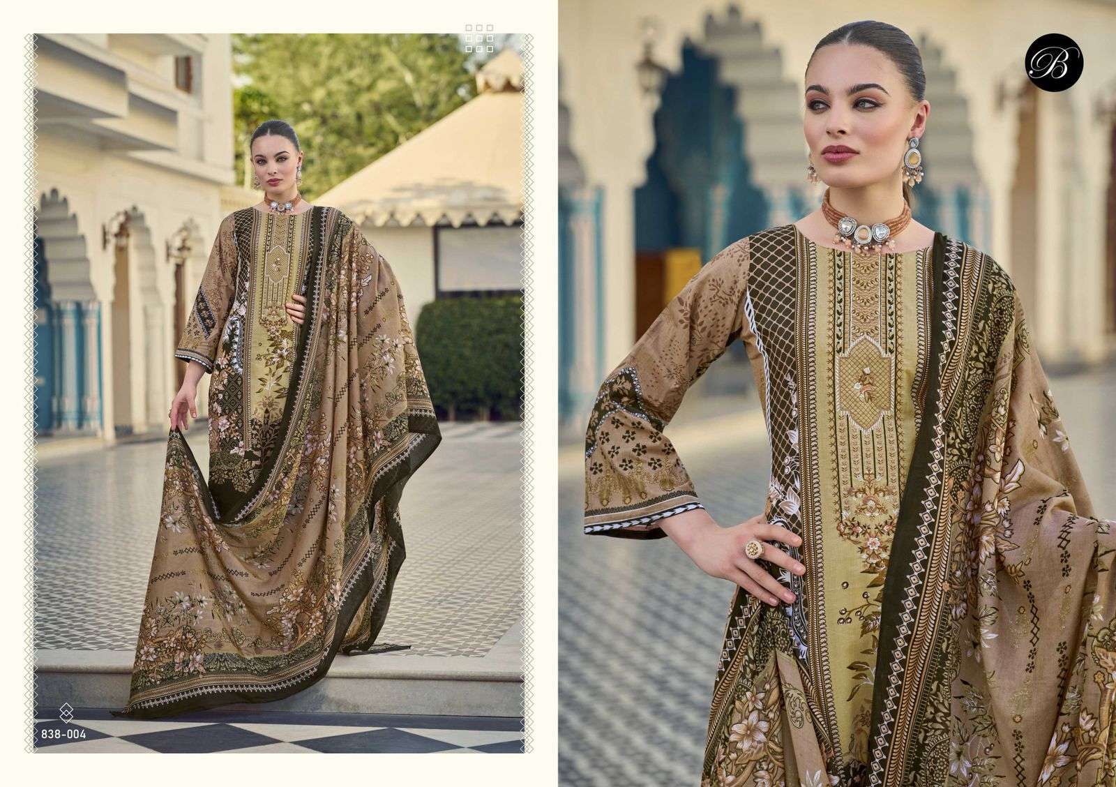 BELLIZA NAIRA VOL 104 PURE COTTON SUIT CATALOG EXPORTER 2025