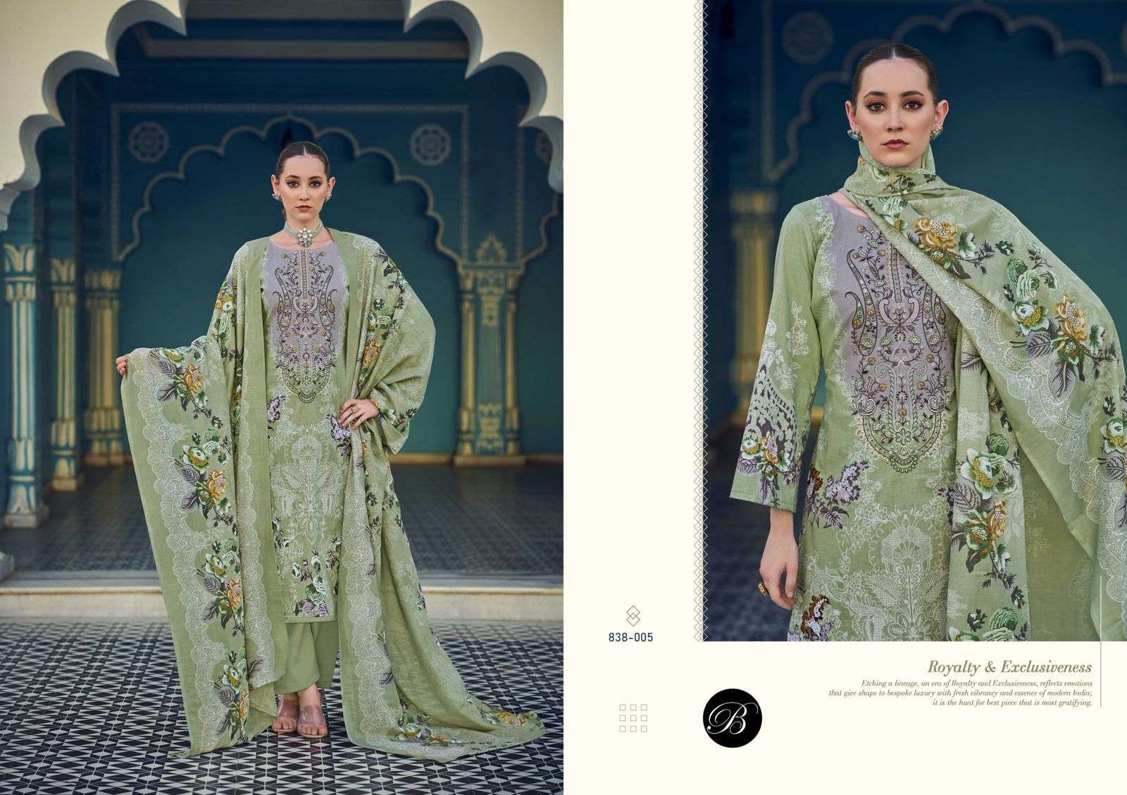 BELLIZA NAIRA VOL 104 PURE COTTON SUIT CATALOG EXPORTER 2025