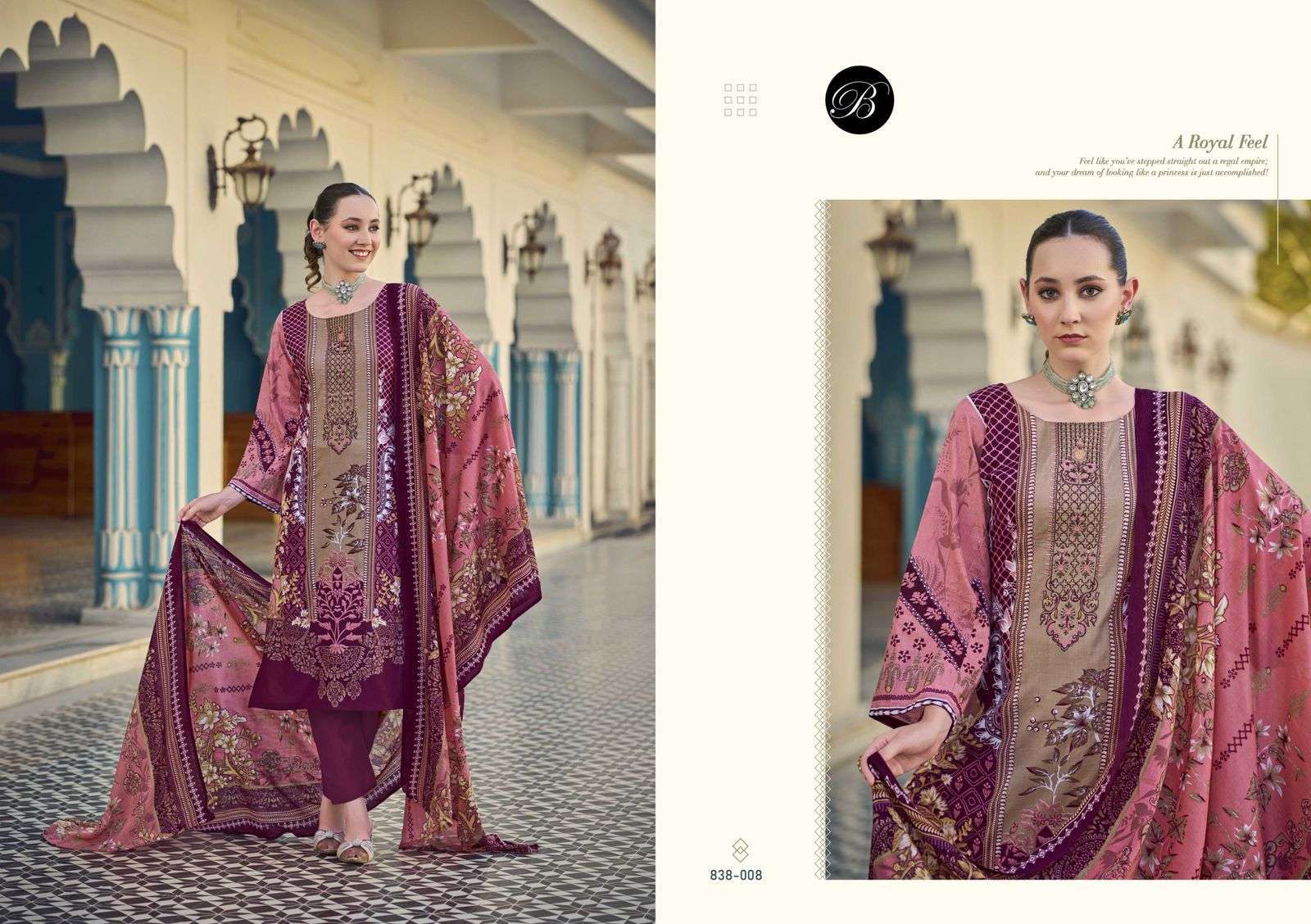 BELLIZA NAIRA VOL 104 PURE COTTON SUIT CATALOG EXPORTER 2025