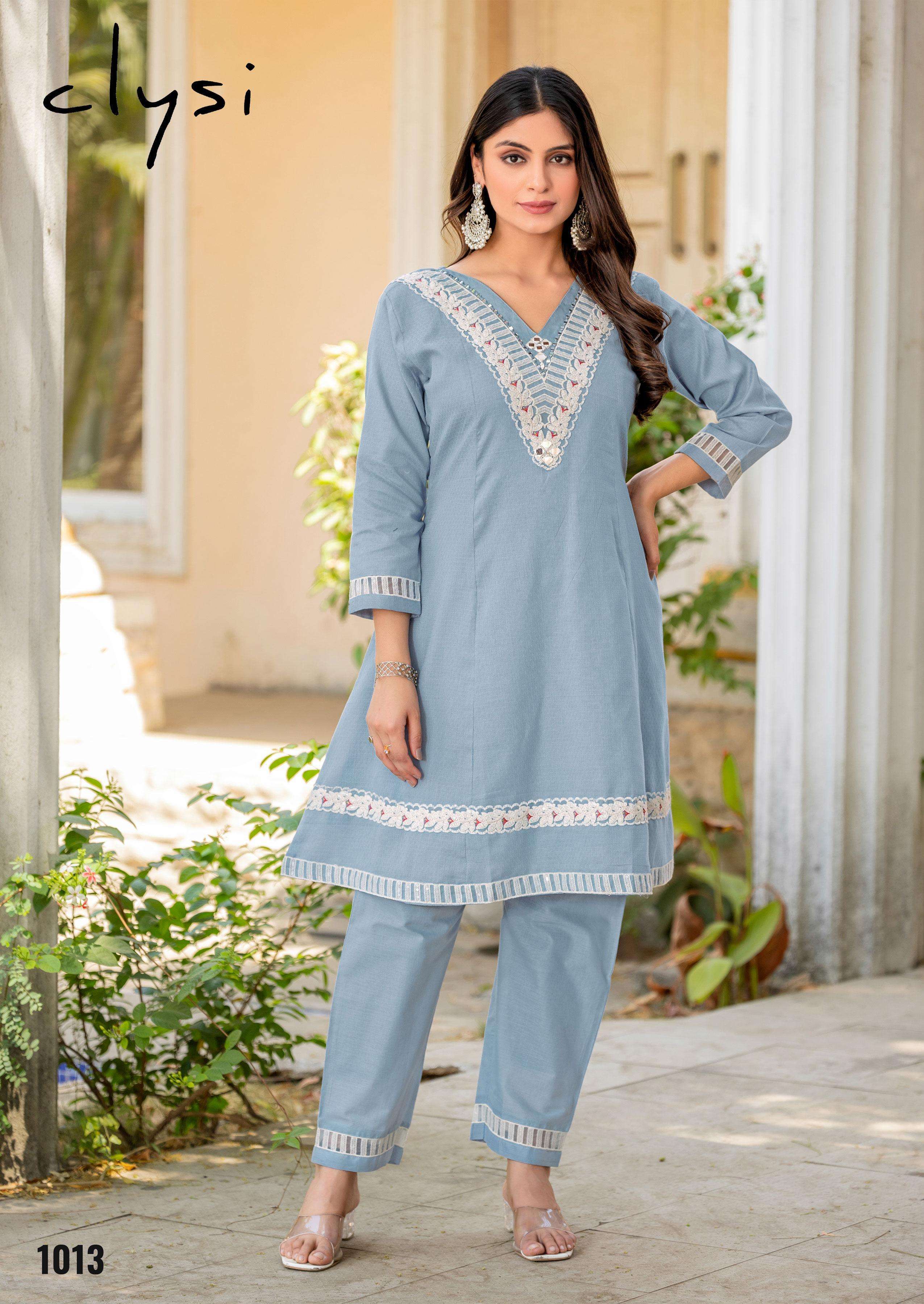 CLYSI EVA STYLISH CORD STYLE TOP BOTTM SET COLLECTION BEST RATE 