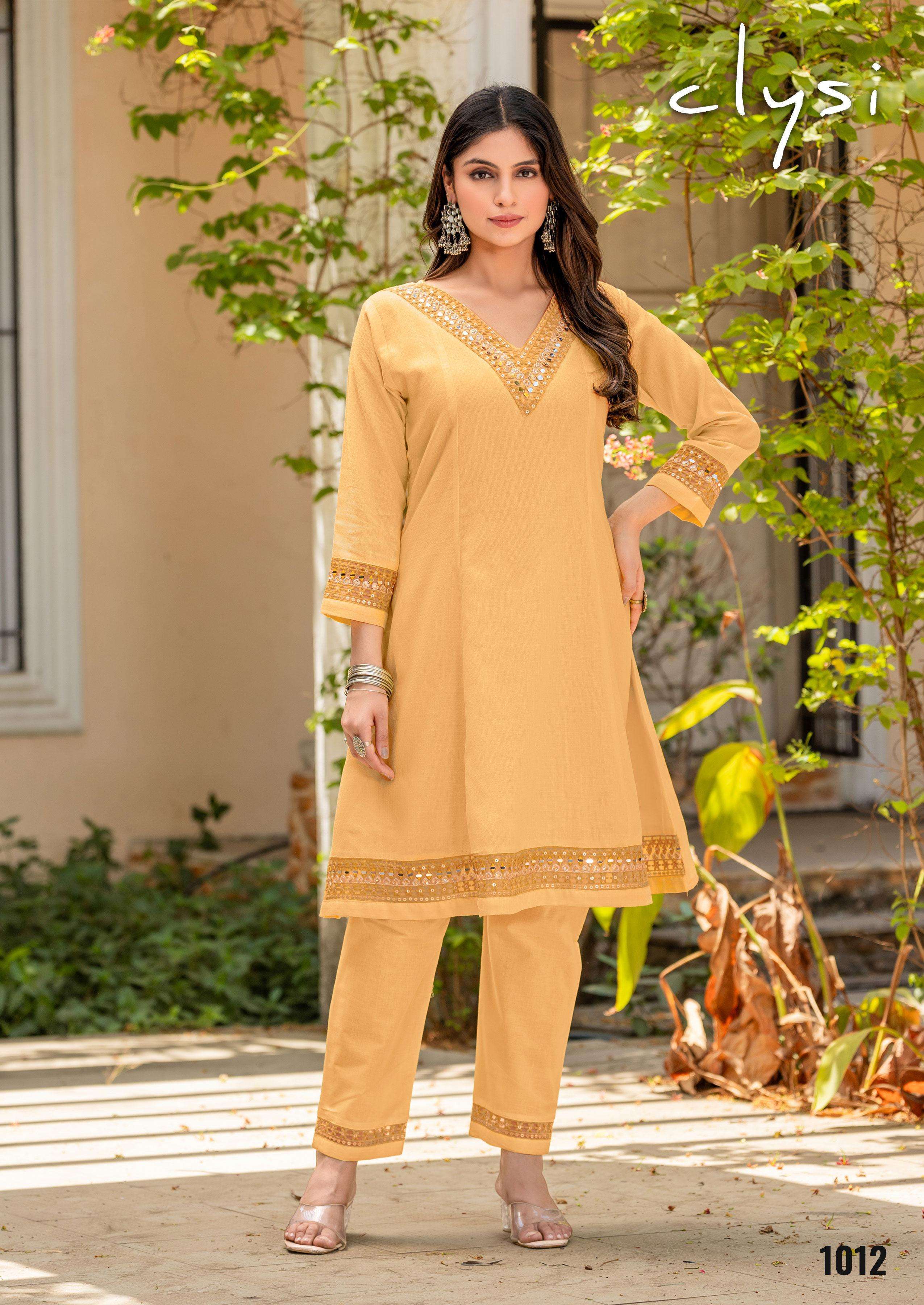 CLYSI EVA STYLISH CORD STYLE TOP BOTTM SET COLLECTION BEST RATE 