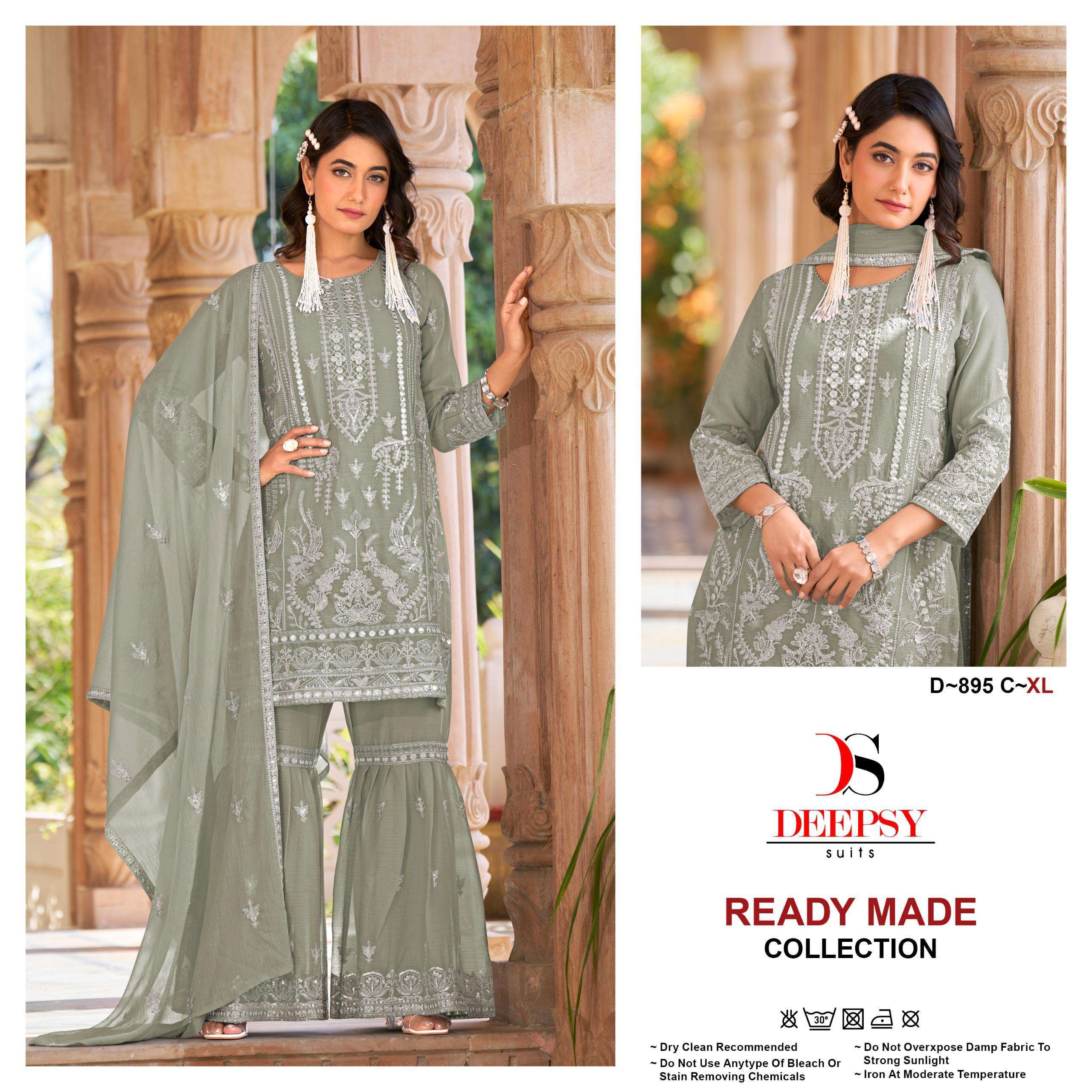 DEEPSY D 895 COLORS FANCY PAKISTANI READYMADE SHARARA SUIT COLLECTION BEST RAT 2025