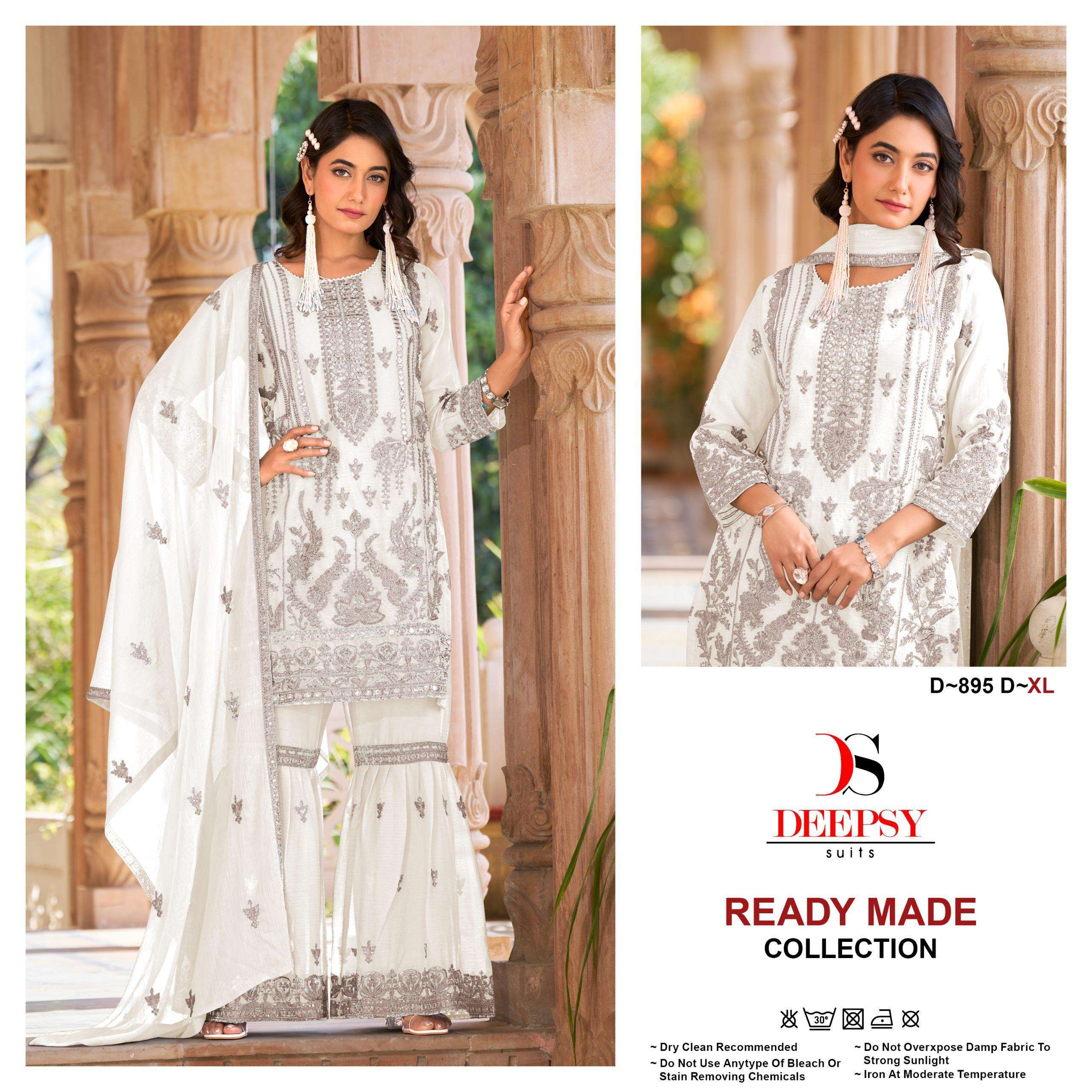 DEEPSY D 895 COLORS FANCY PAKISTANI READYMADE SHARARA SUIT COLLECTION BEST RAT 2025