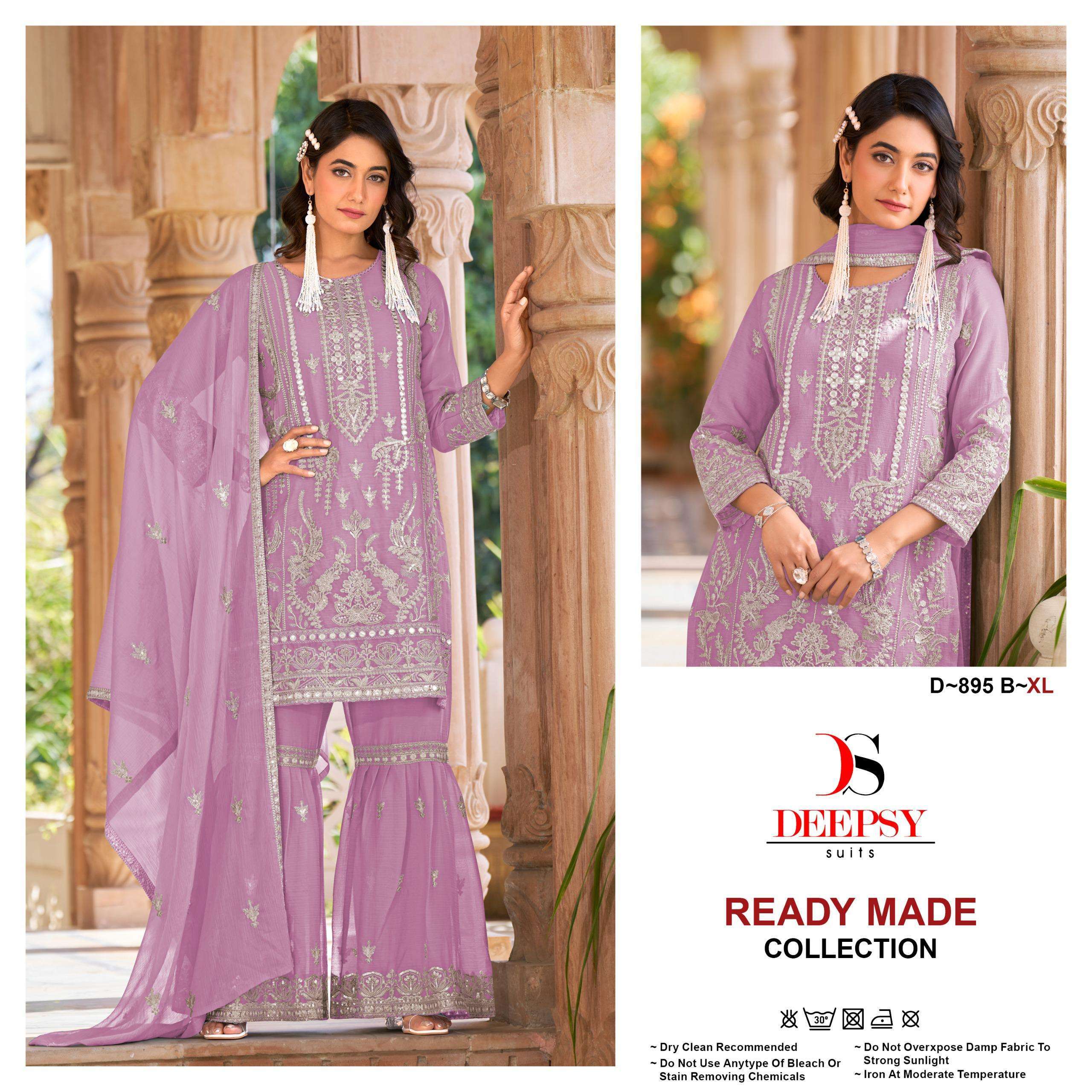 DEEPSY D 895 COLORS FANCY PAKISTANI READYMADE SHARARA SUIT COLLECTION BEST RAT 2025